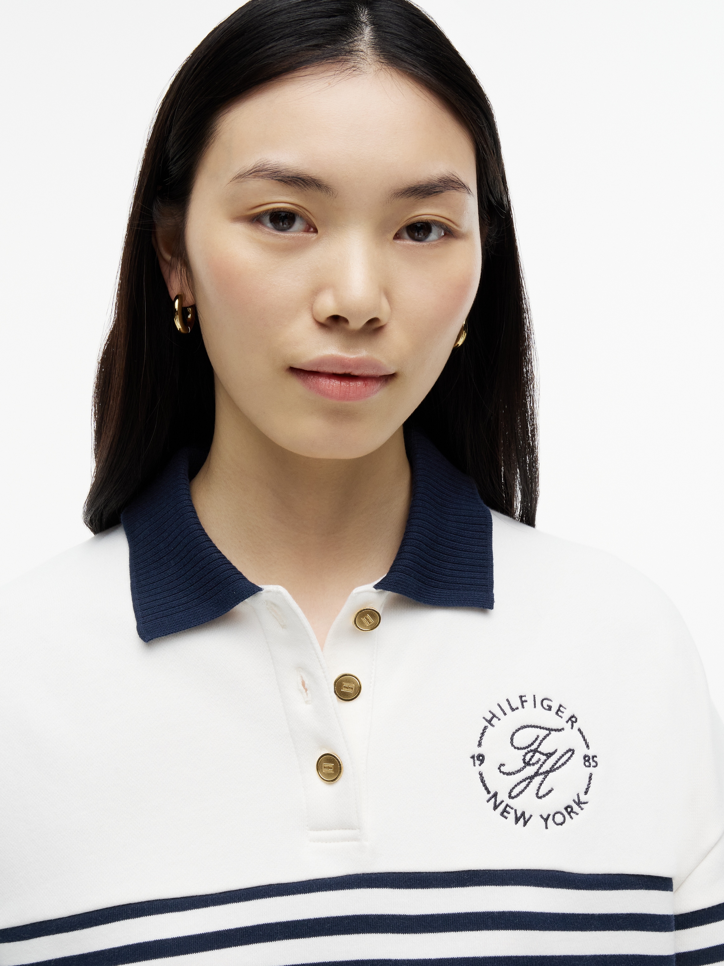 Tommy Hilfiger Sweatshirt »TH ROUNDAL COLLAR SWTSHT«, Regular fit, Baumwolle

