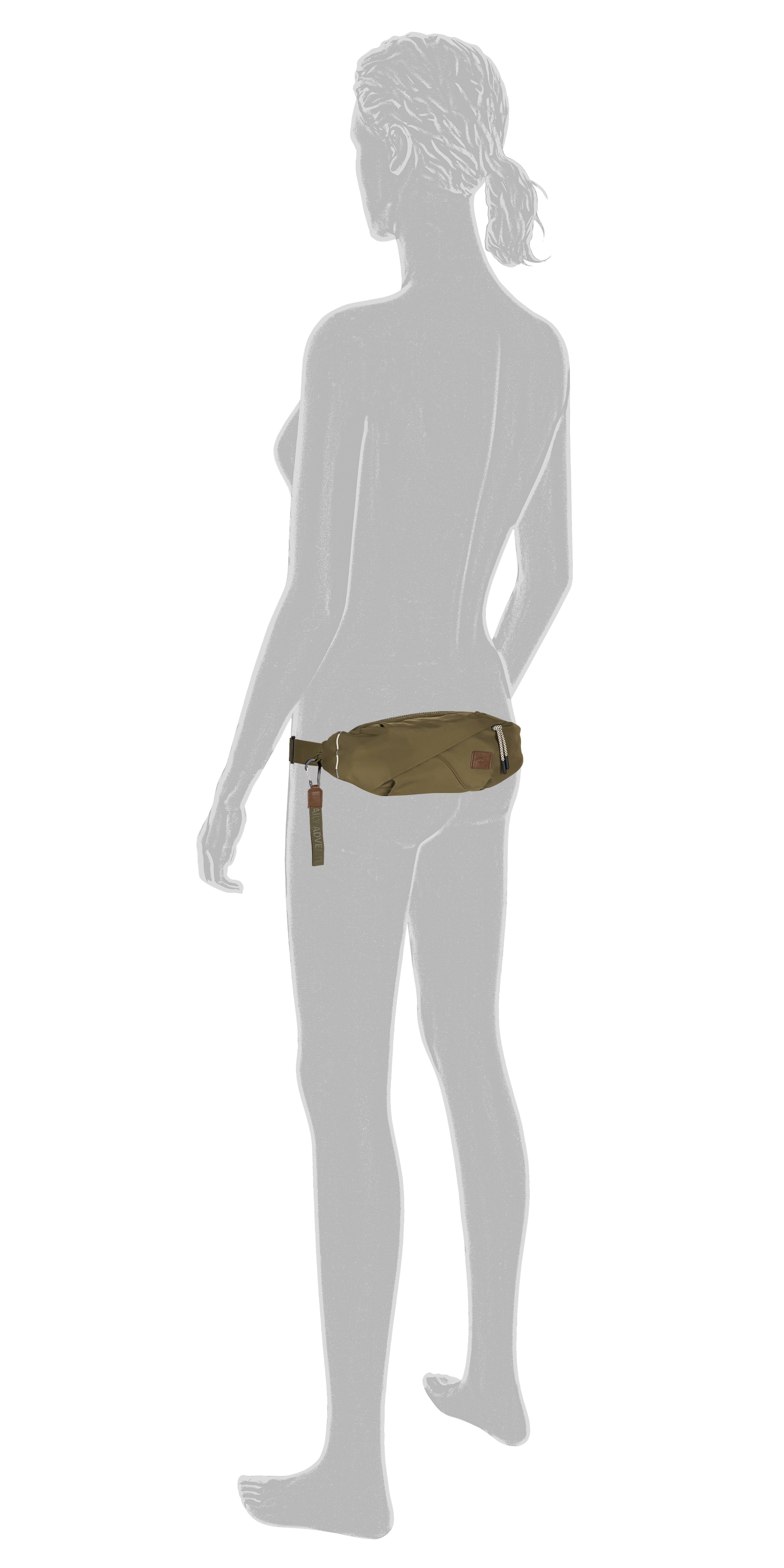 camel active Bauchtasche »Aurum« aus recyceltem Polyester in Nylonstruktur, leicht & mit feinen Details