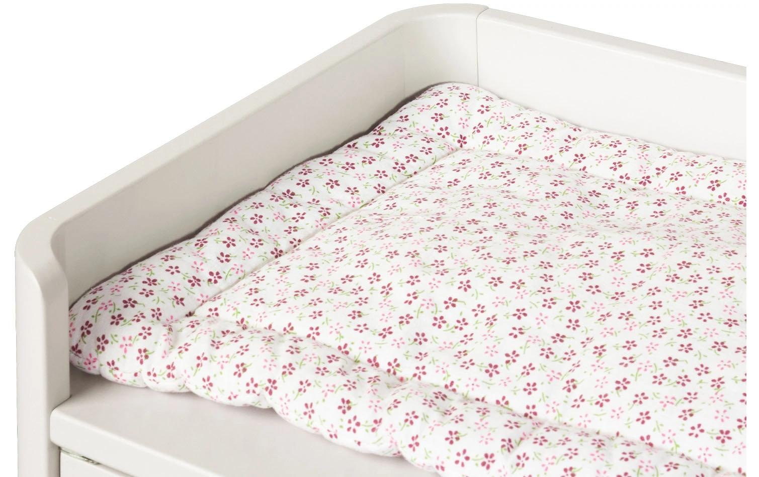 Pinolino® Meubles de poupées »Malea« inklusive Wickelauflage »rosa Blümchen«
