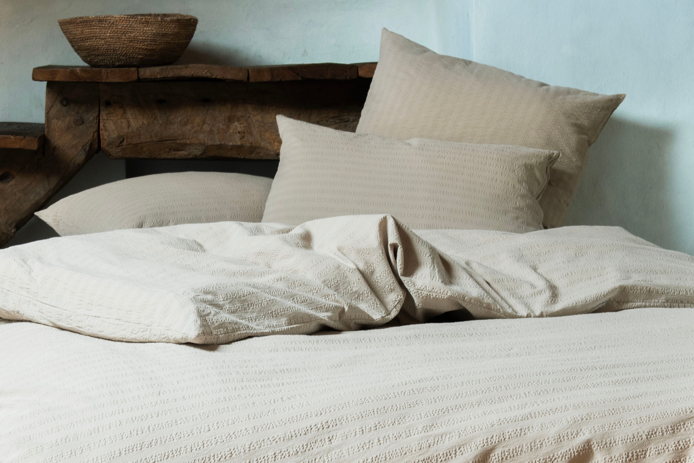 Journey Living Housse de couette »Kemeri, Bio-Baumwoll-Seersucker« Gewaschen