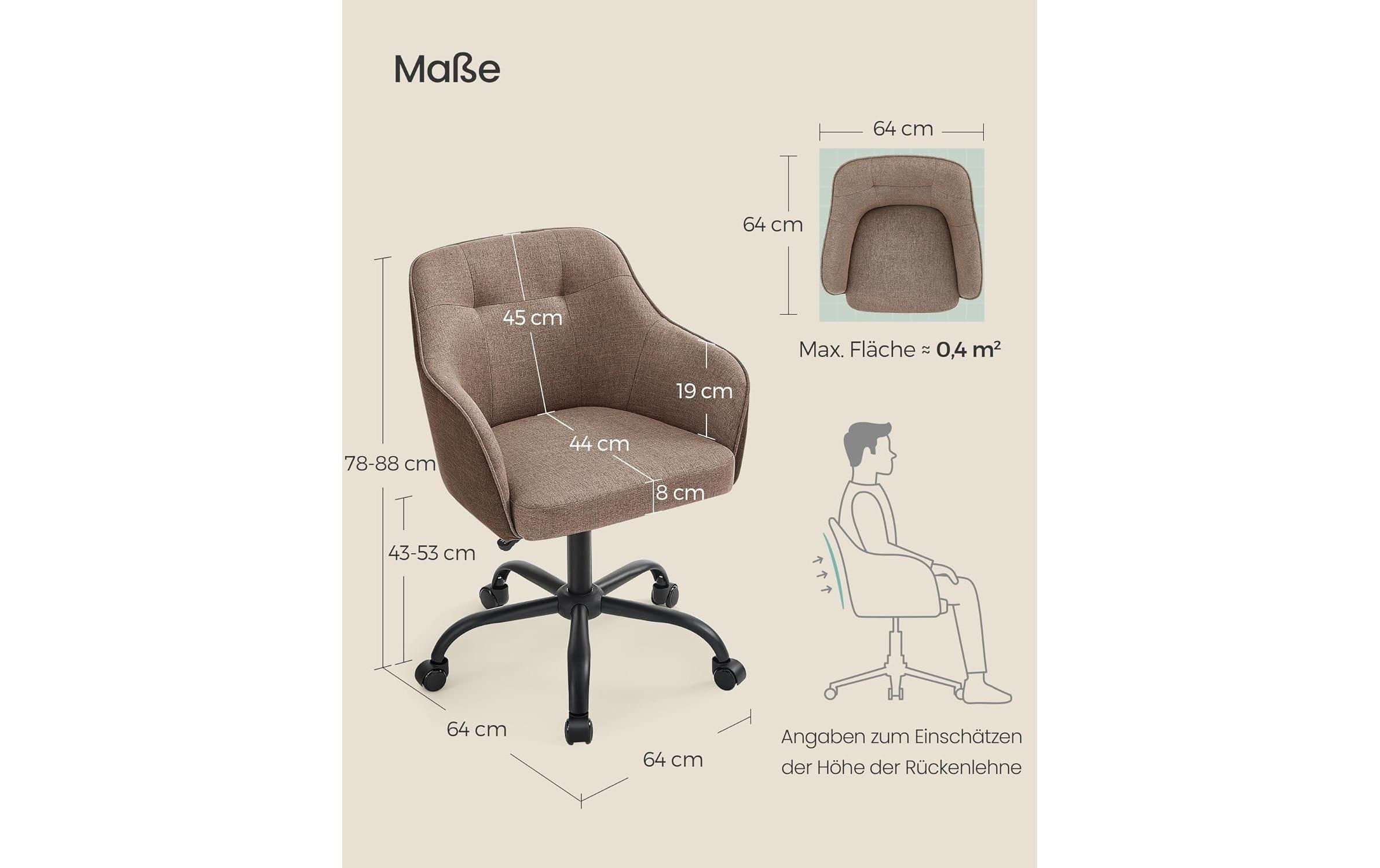 SONGMICS Bürostuhl »mit Fusskreuz« ()