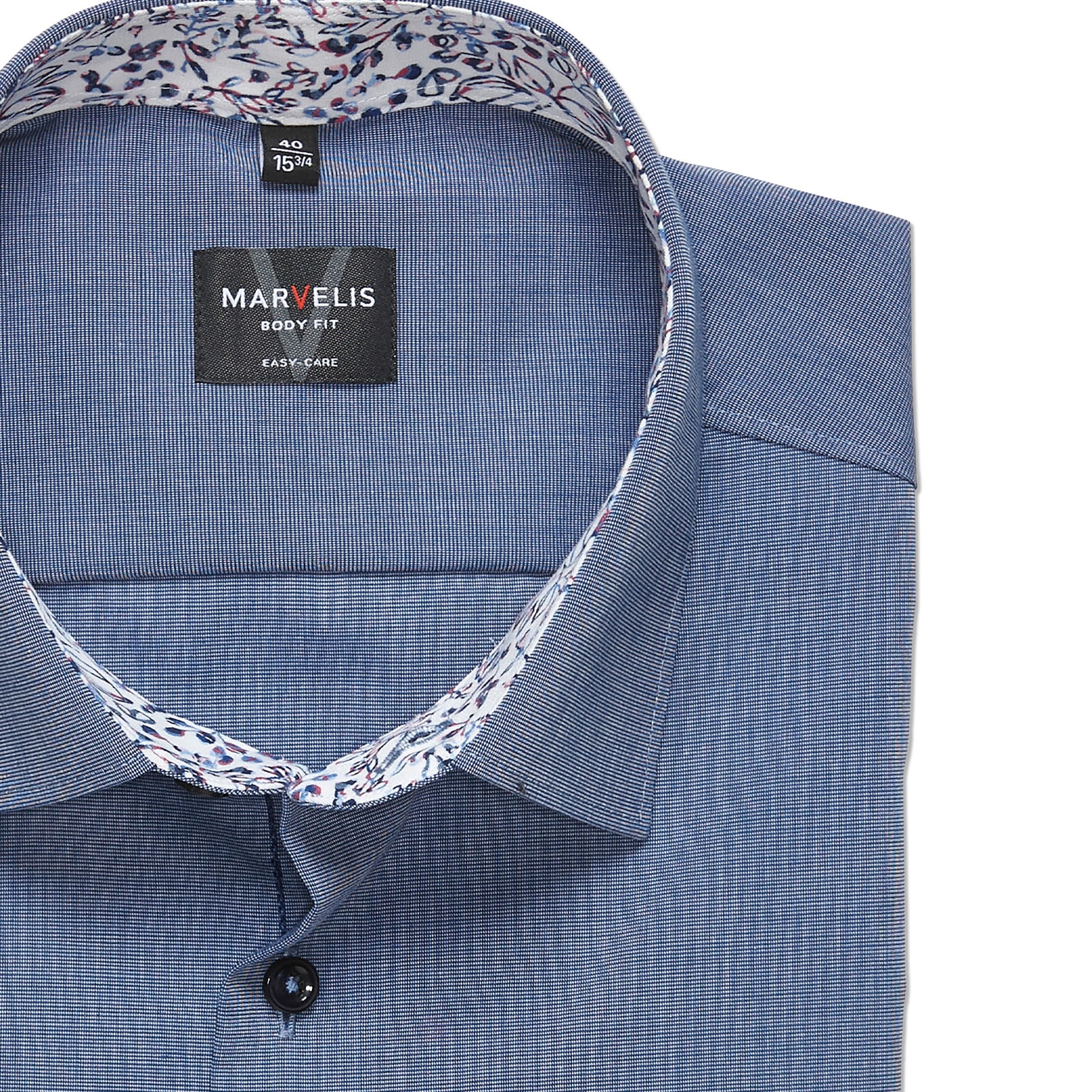 MARVELIS Chemise à manches longues Businesshemd, New York Kentkragen, bügelleicht