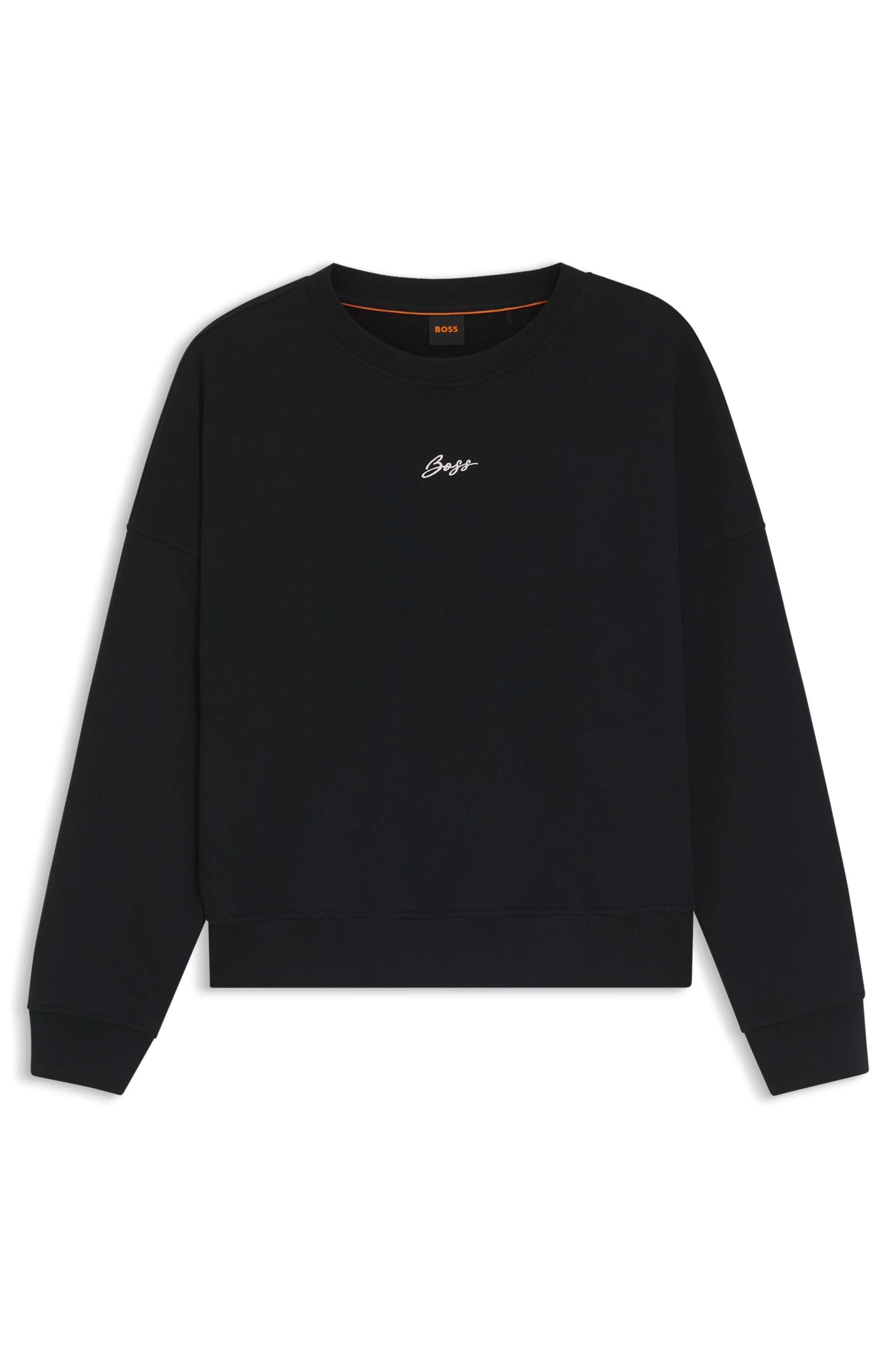 BOSS ORANGE Sweater »Ever Premium Damenmode«, mit Logostickerei, aus Baumwolle
