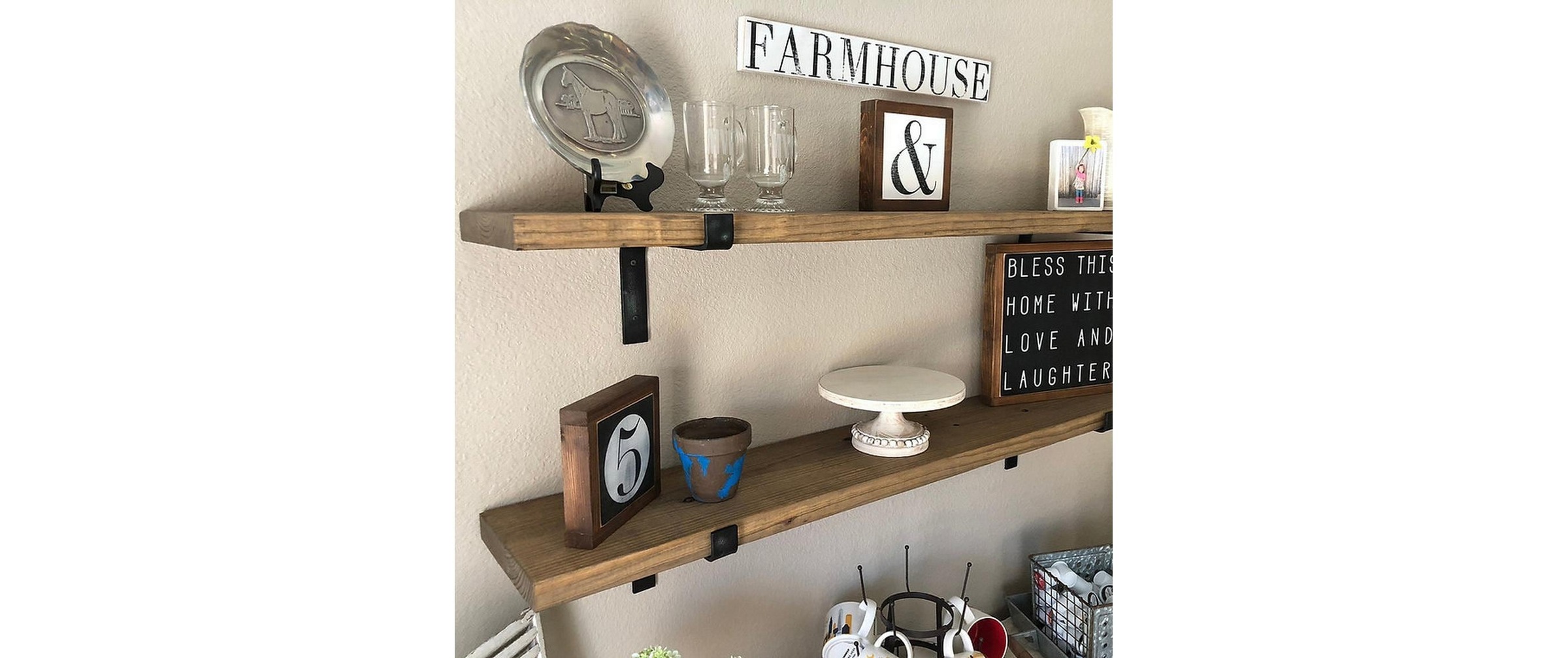 WOODY FASHION Wandregal »LAM006 2 Stück«