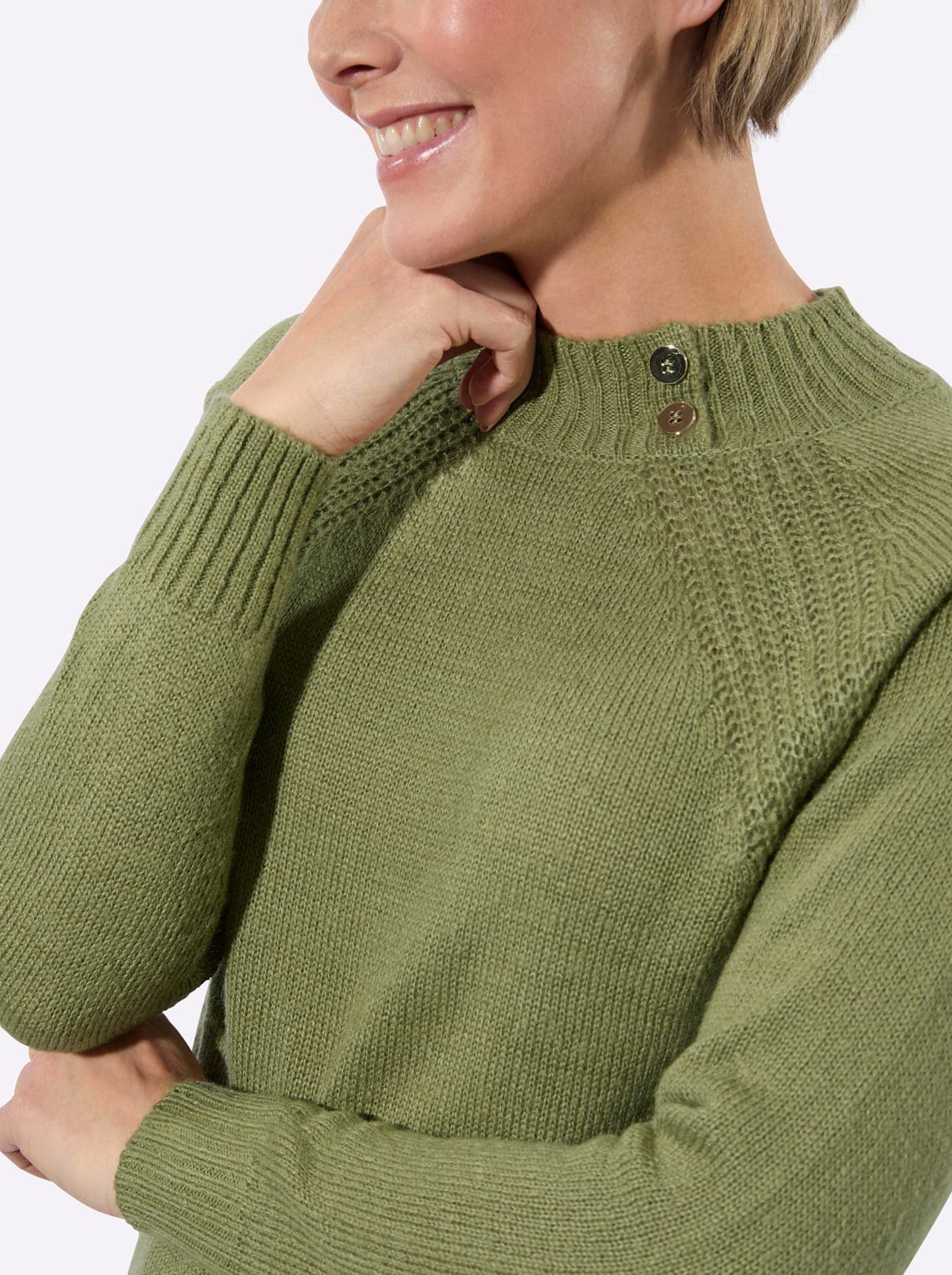 Classic Basics Pull à col montant »Stehkragen-Pullover«