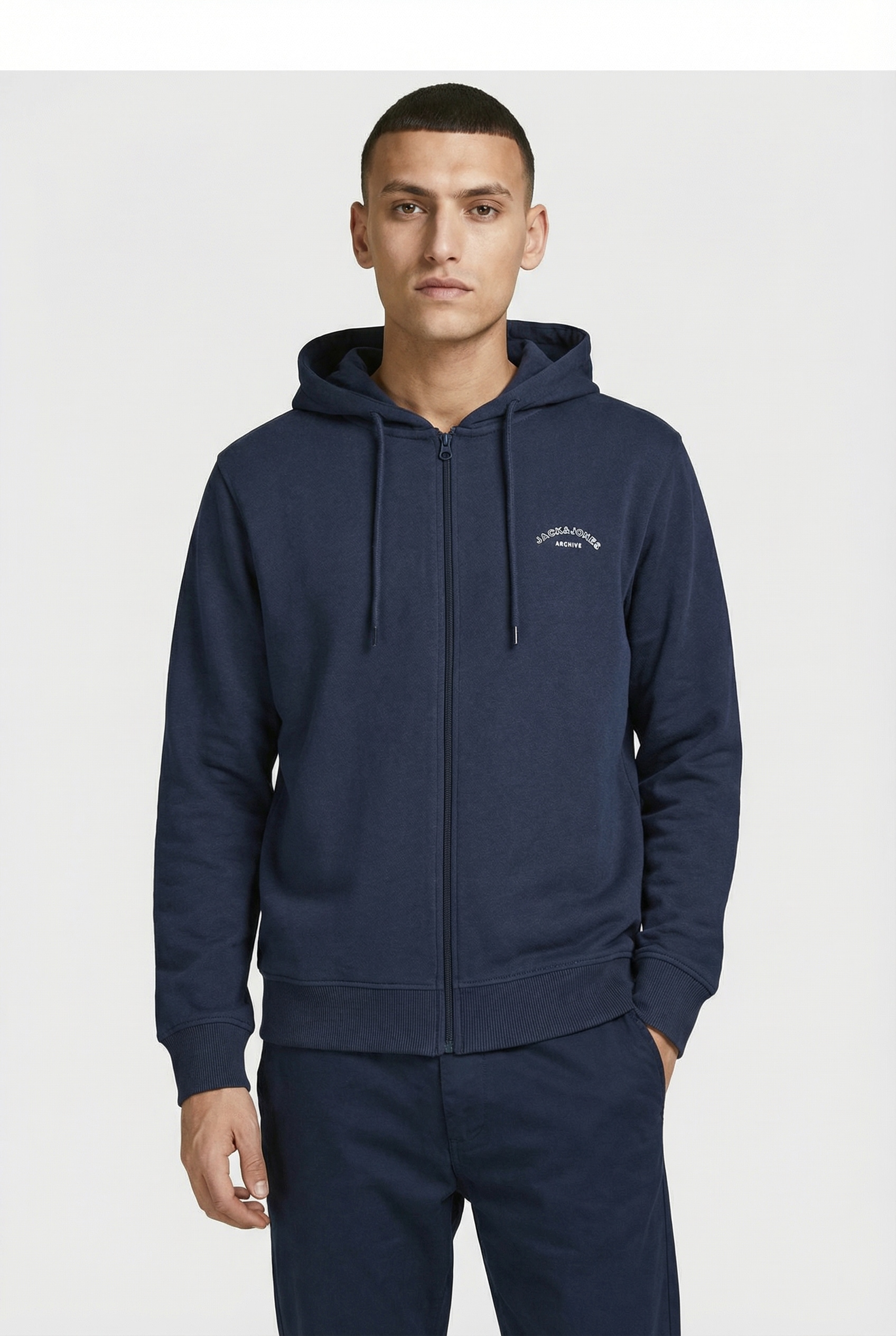 Jack & Jones Sweat à capuche »JJCOLLEGE LOGO SWEAT ZIP HOOD«