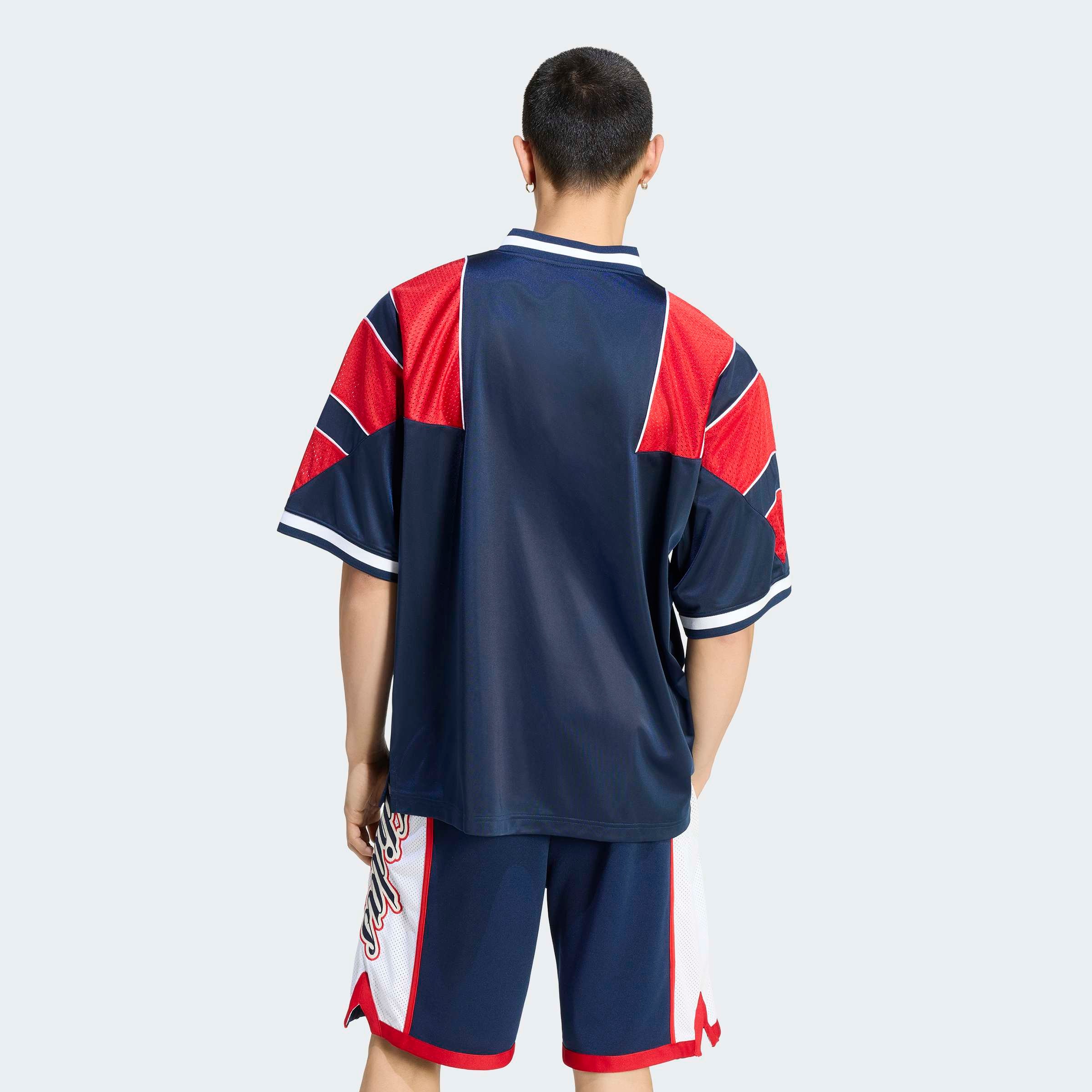 adidas Originals T-Shirt »JSY« für Erwachsene, mit V-Ausschnitt, ohne Verschluss, aus Polyester