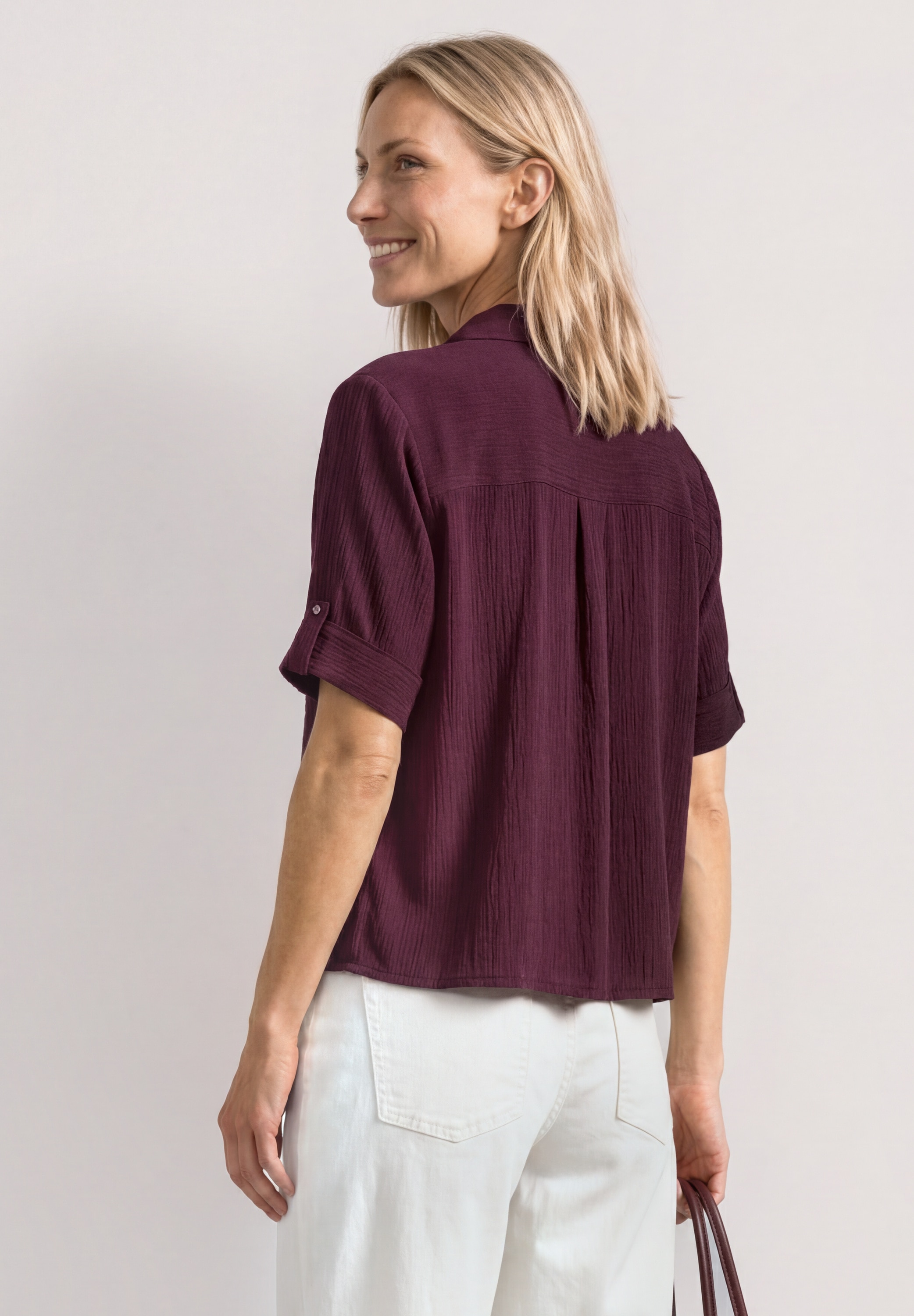STREET ONE Blouse chemise peut aussi être porté ouvert