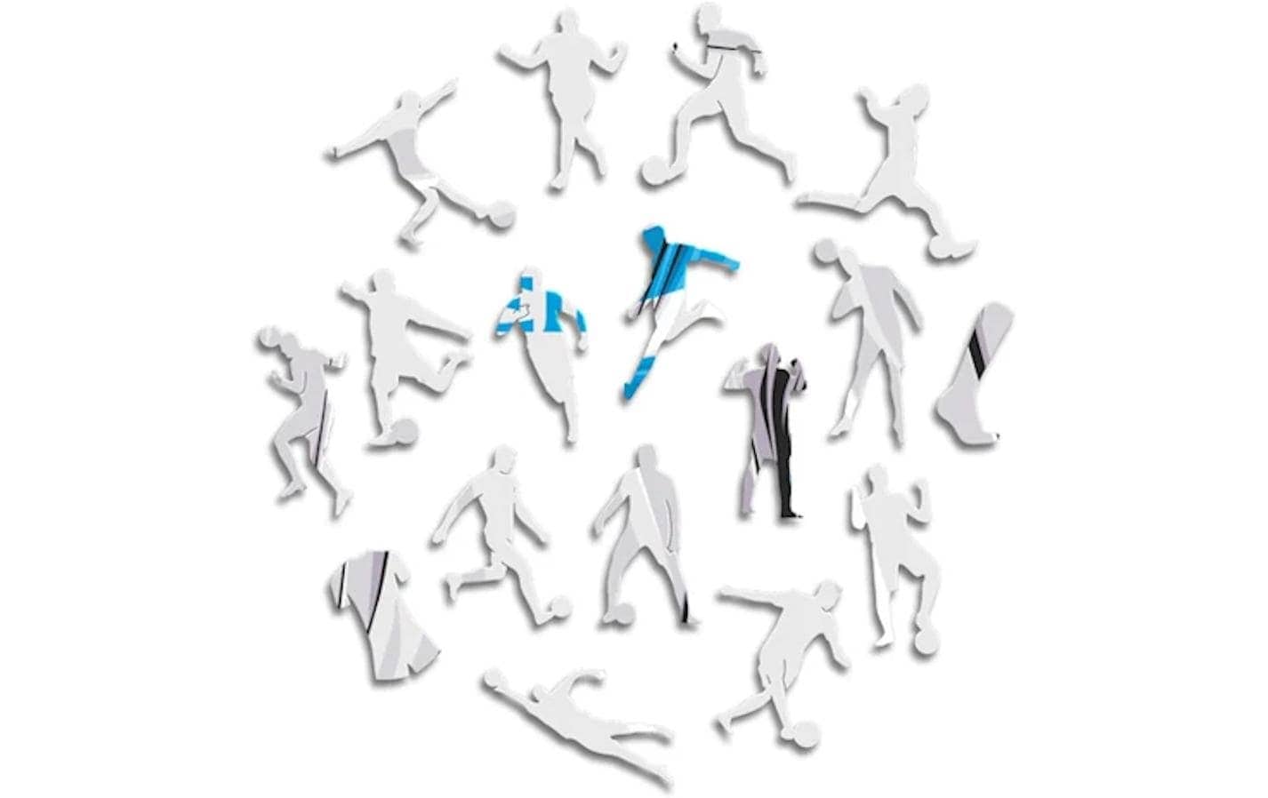   Puzzle »Iconic Olympique Marseille – Trikot« Holzart: Birke (Herkunftsland: China)