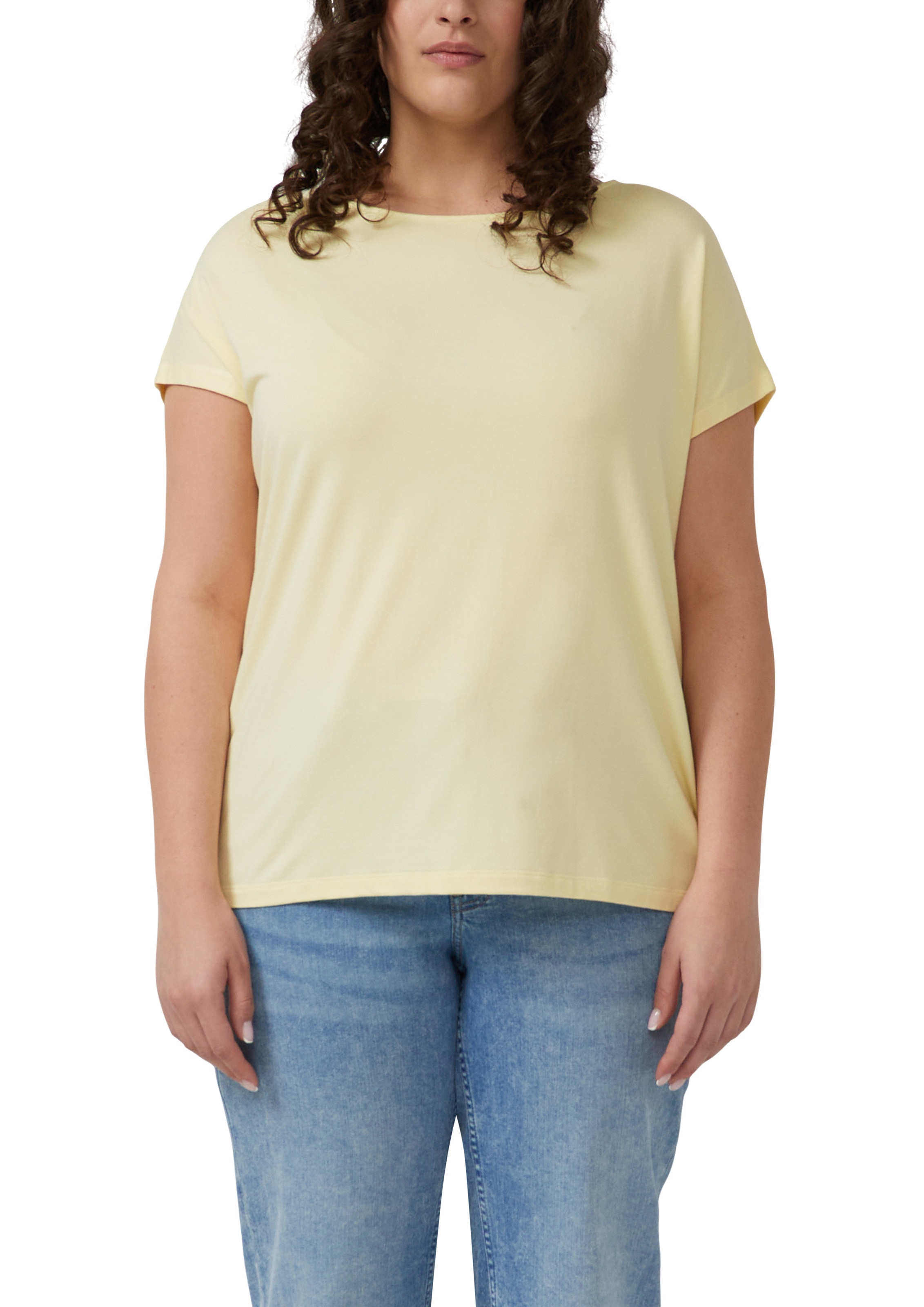 s.Oliver CURVE T-shirt à manches courtes t-shirt d'été en viscose/stretch