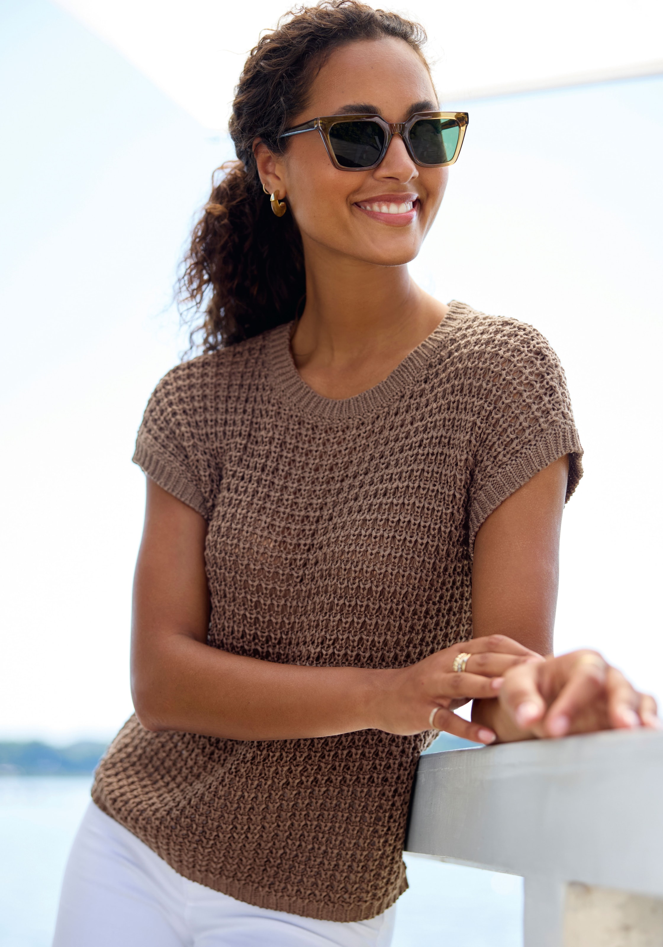 s.Oliver Pull à manches courtes