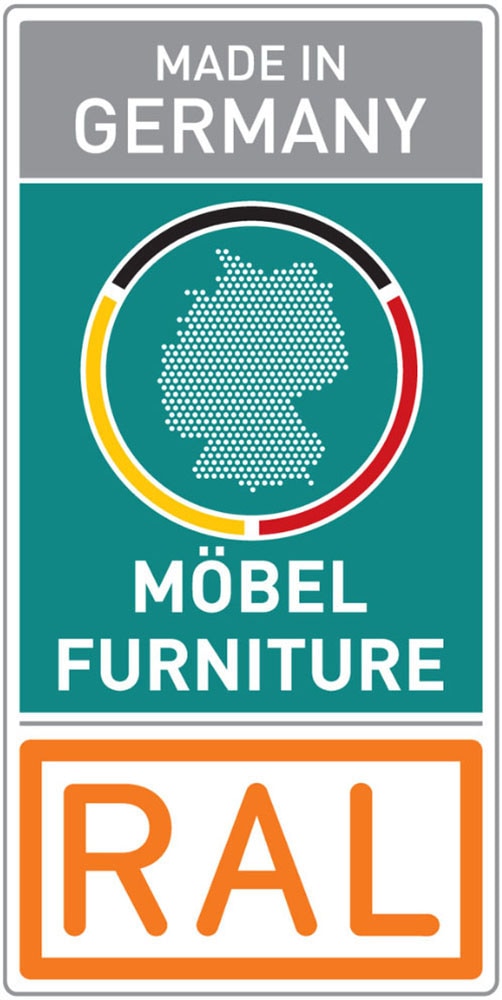 GOODproduct Kombikommode »Kommode Sideboard Schubladenkommode Schlafzimmerkommode OTELI« Breite 120 cm inkl. SOFT-CLOSE-FUNKTION, mit moderner Dekor-Front,  vier grosse Schubladen und 2 Türen, mit 4 Einlegeböden MADE IN GERMANY