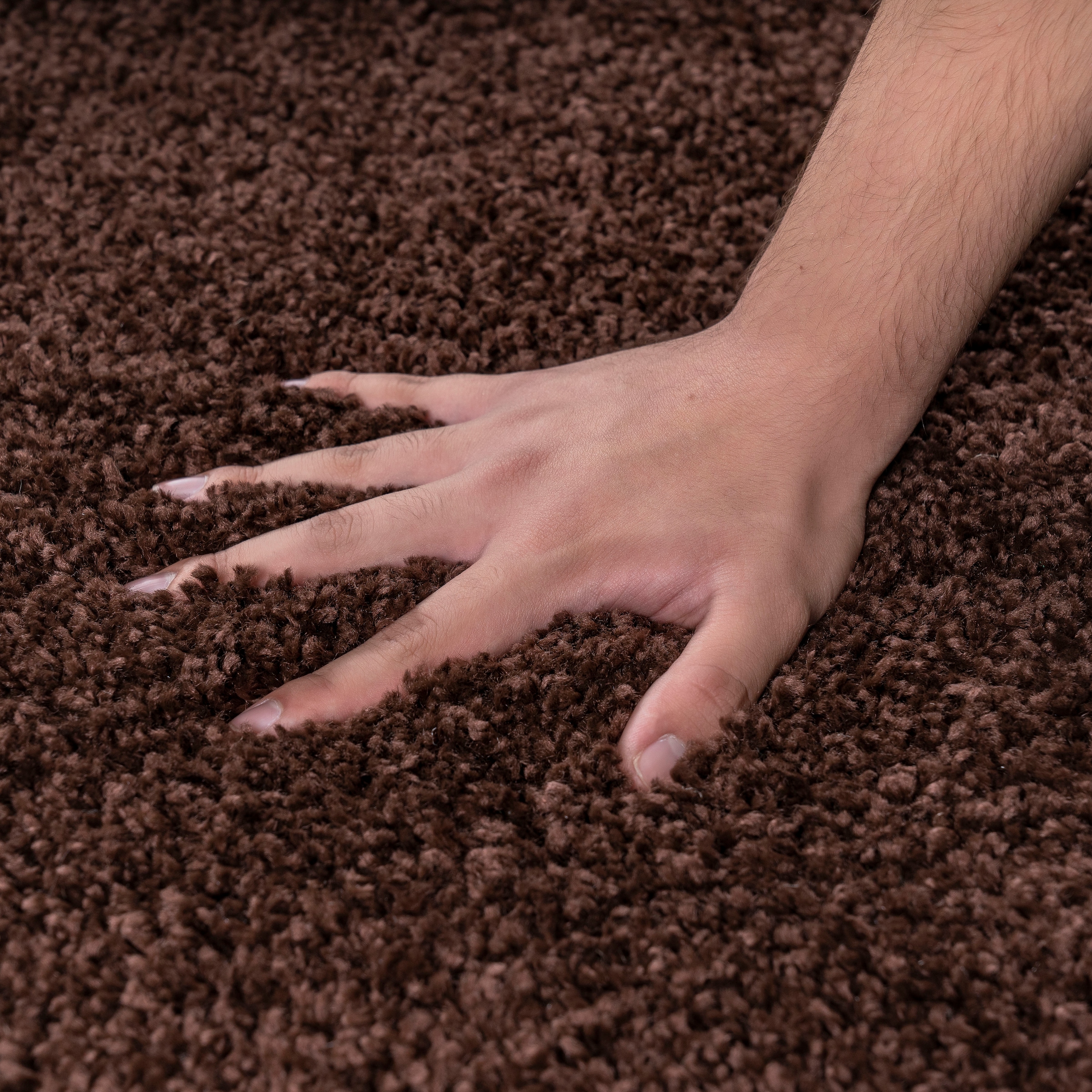 my home Läufer »Shaggy 30« rechteckig 30 mm Höhe Teppich-Läufer, Brücke, Uni-Farben, besonders weich und kuschelig