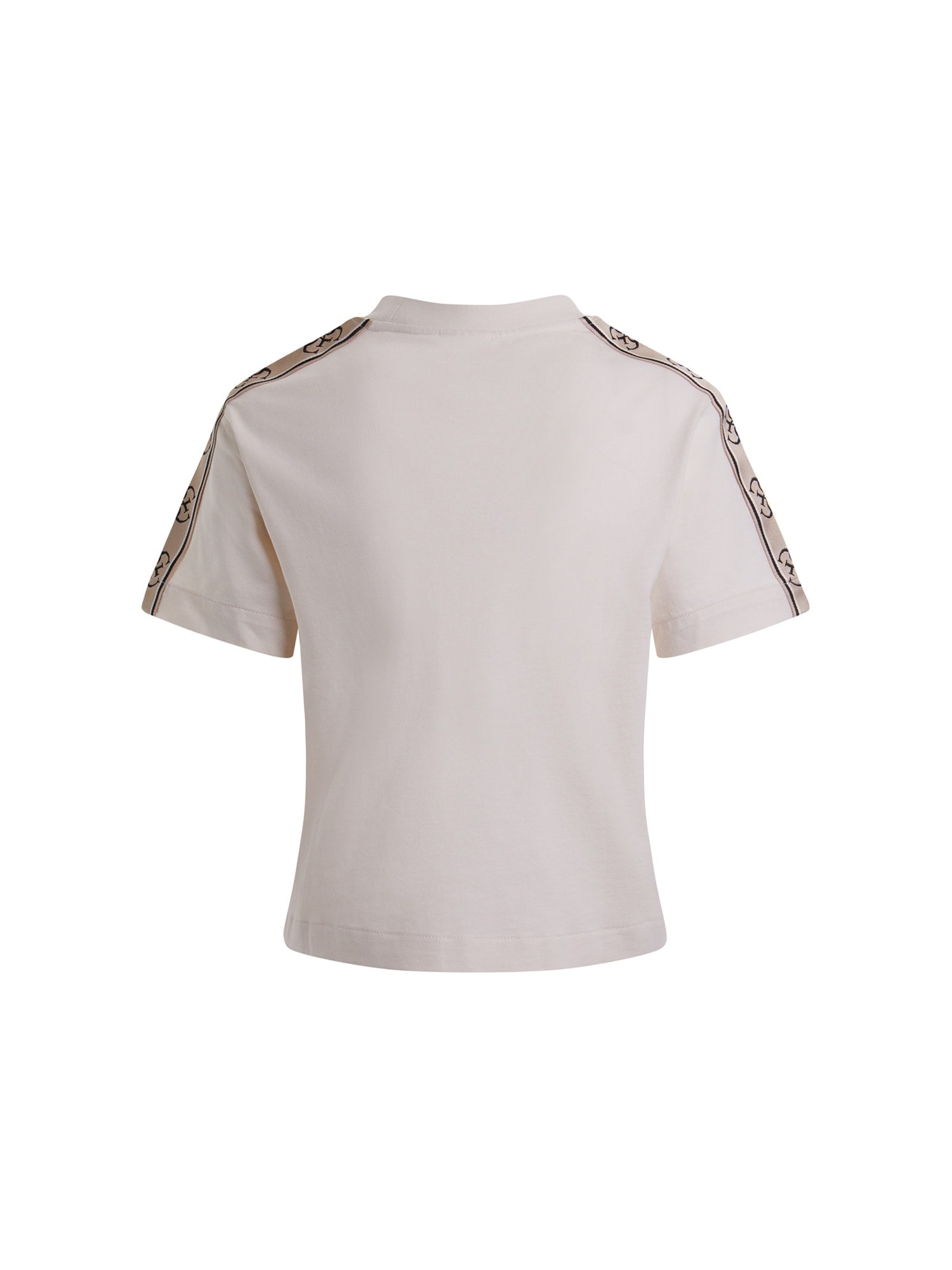 Guess T-shirt »BRITNEY CROP TEE« avec bande logo, coupe boxy