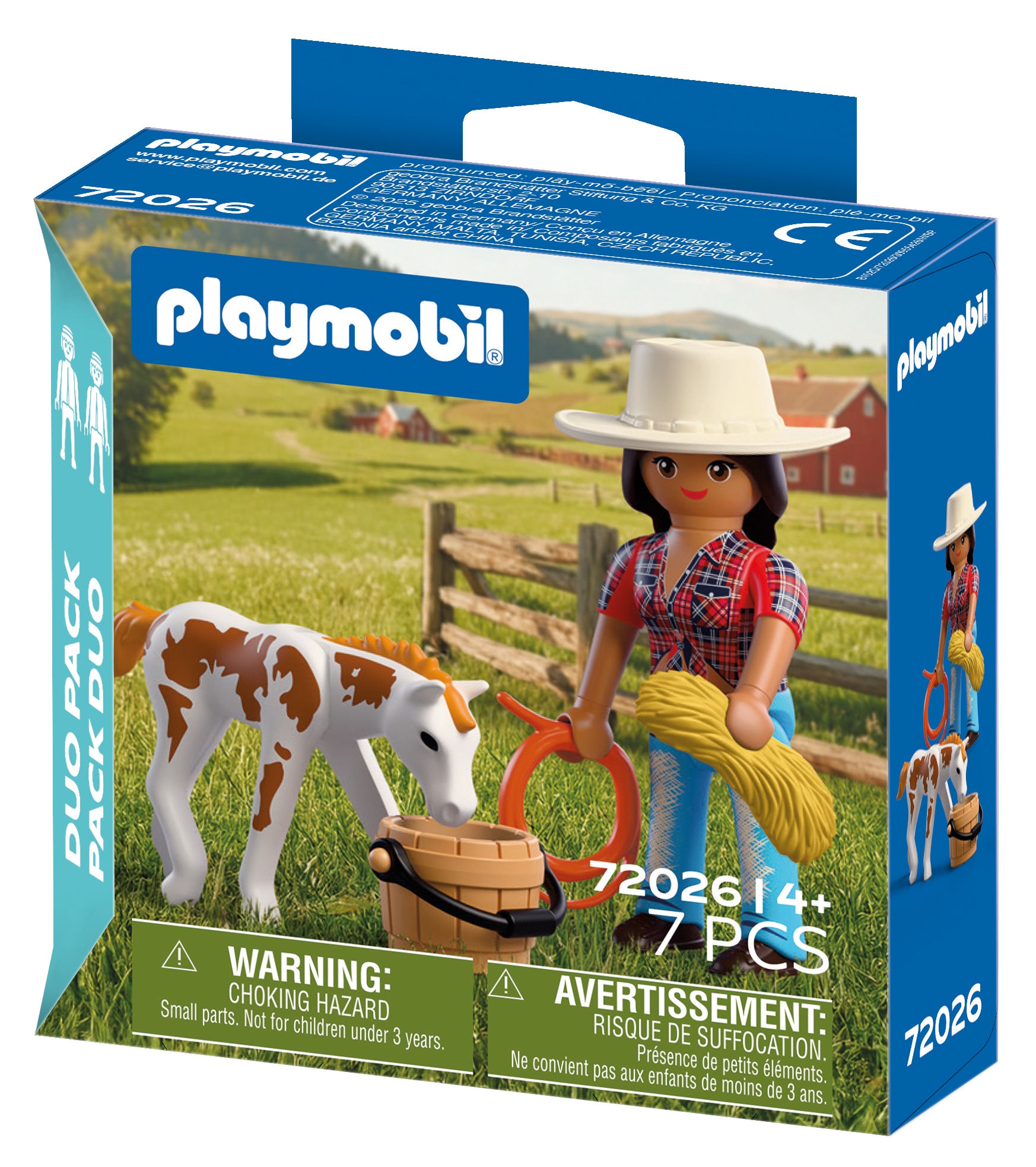 Playmobil® Jeu de construction »DuoPack Reiterin mit Fohlen (72026), I Love Horses«