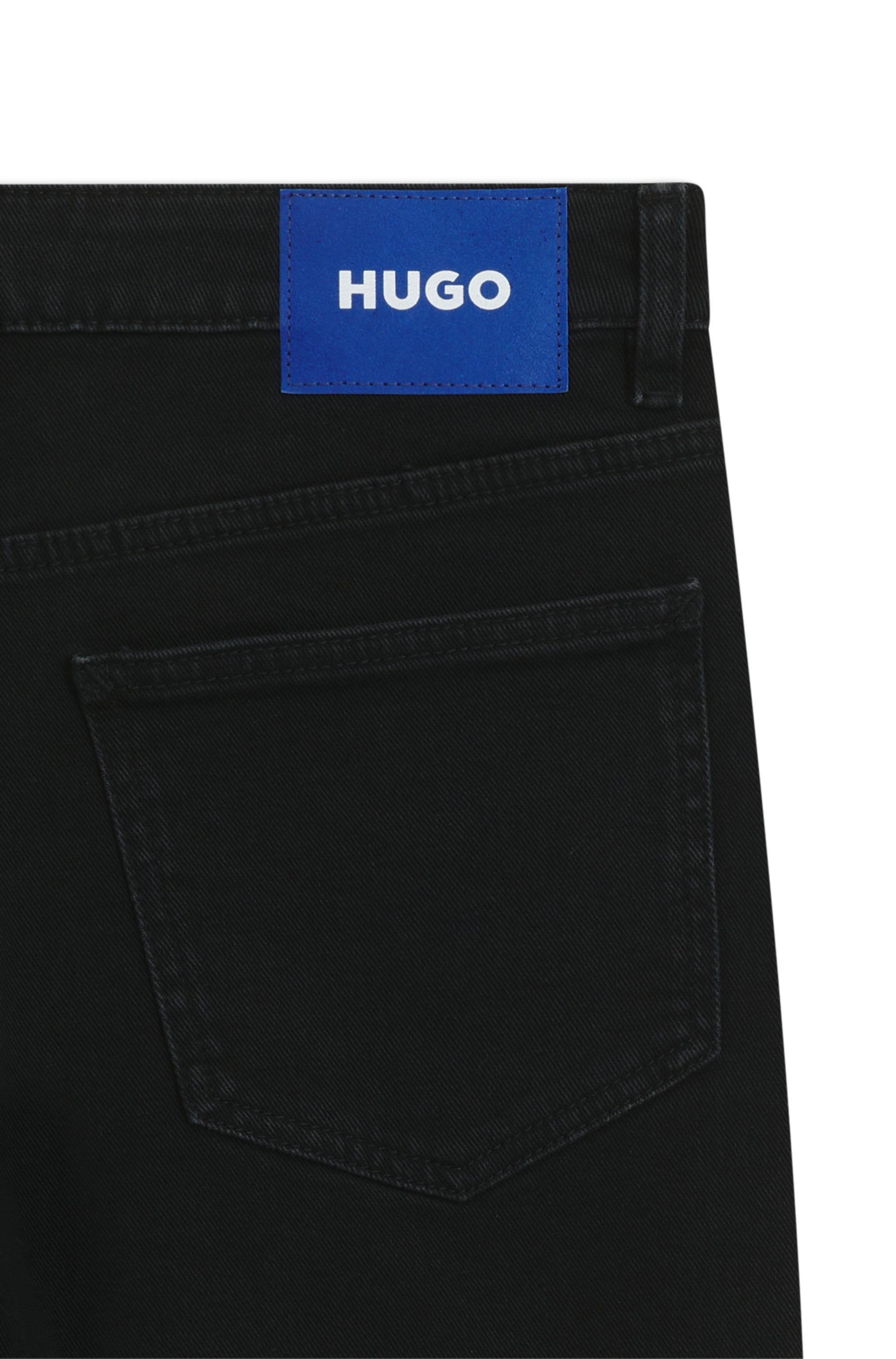 HUGO Slim-fit-Jeans »Gamera« mit Strass-Logo vorn