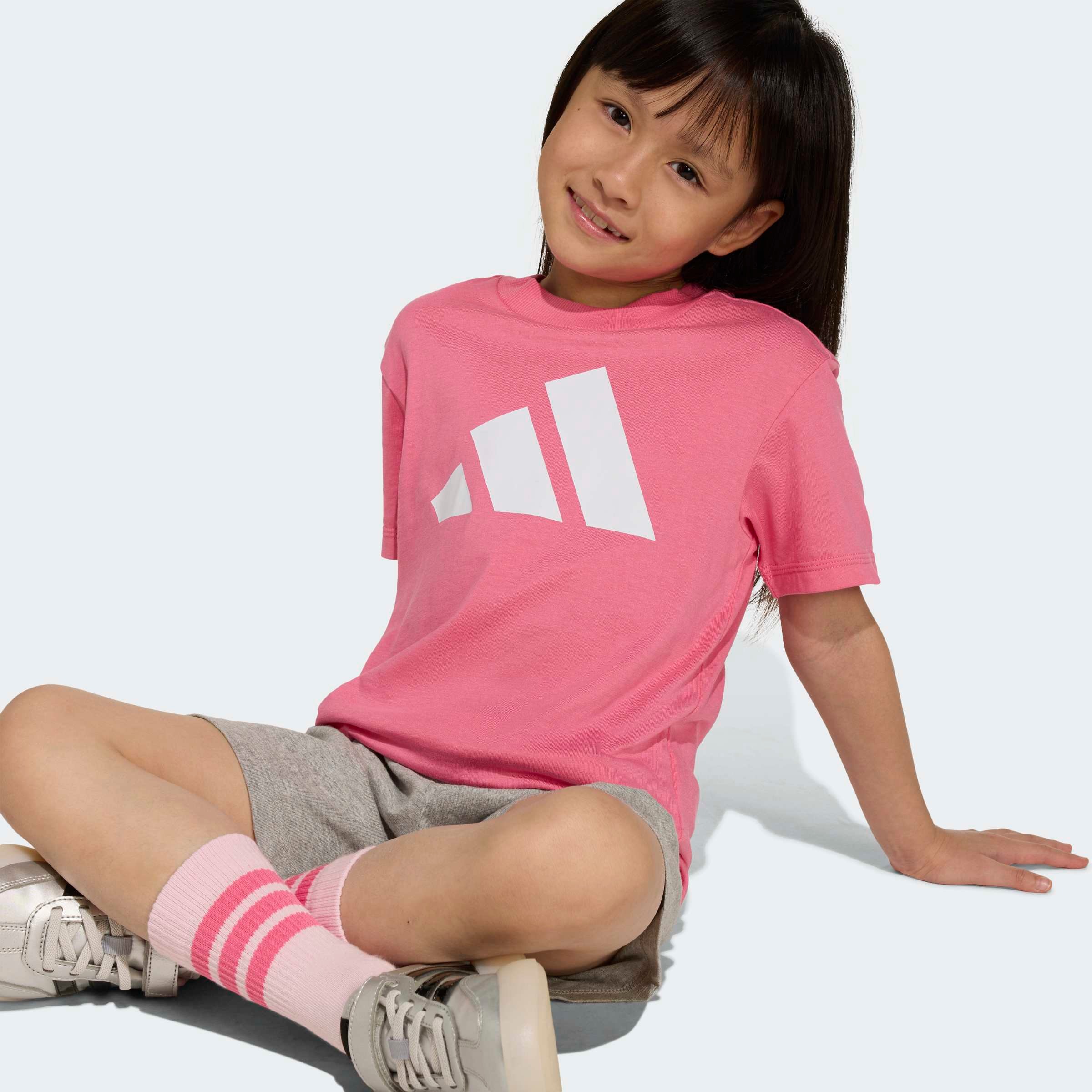 adidas Sportswear Combinaison d'entraînement »LK BL T-SET 160« 2 pièces pour enfants, deux pièces, en coton