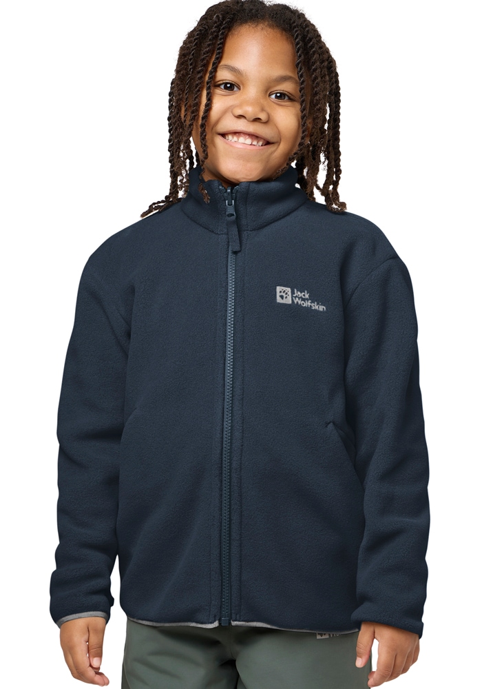 Jack Wolfskin 3-in-1-Funktionsjacke »ICELAND 3IN1 JACKET K« mit Kapuze für Kinder, mit fester Kapuze, atmungsaktiv, winddicht, wasserdicht