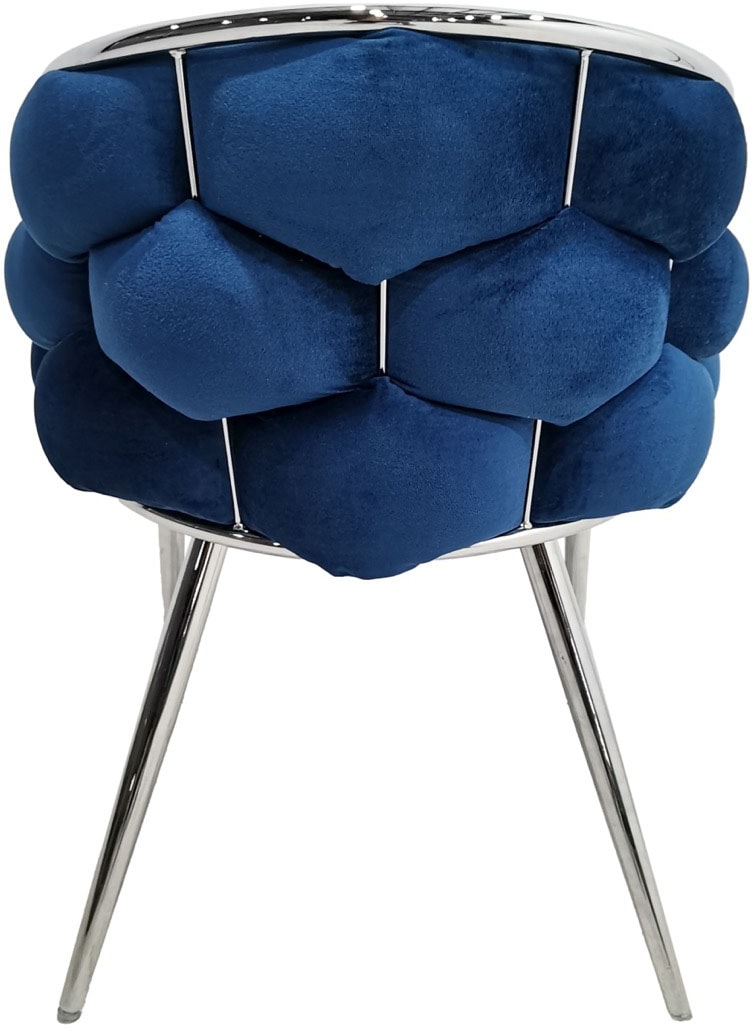 Kayoom Chaise rembourrée »Stuhl Grace 125 2er-Set, Gestell aus Eisen, bequem gepolstert« (Set) 2 cuisGraziöses Design, absolutes Eye-Catcher, geflochtener Rücken