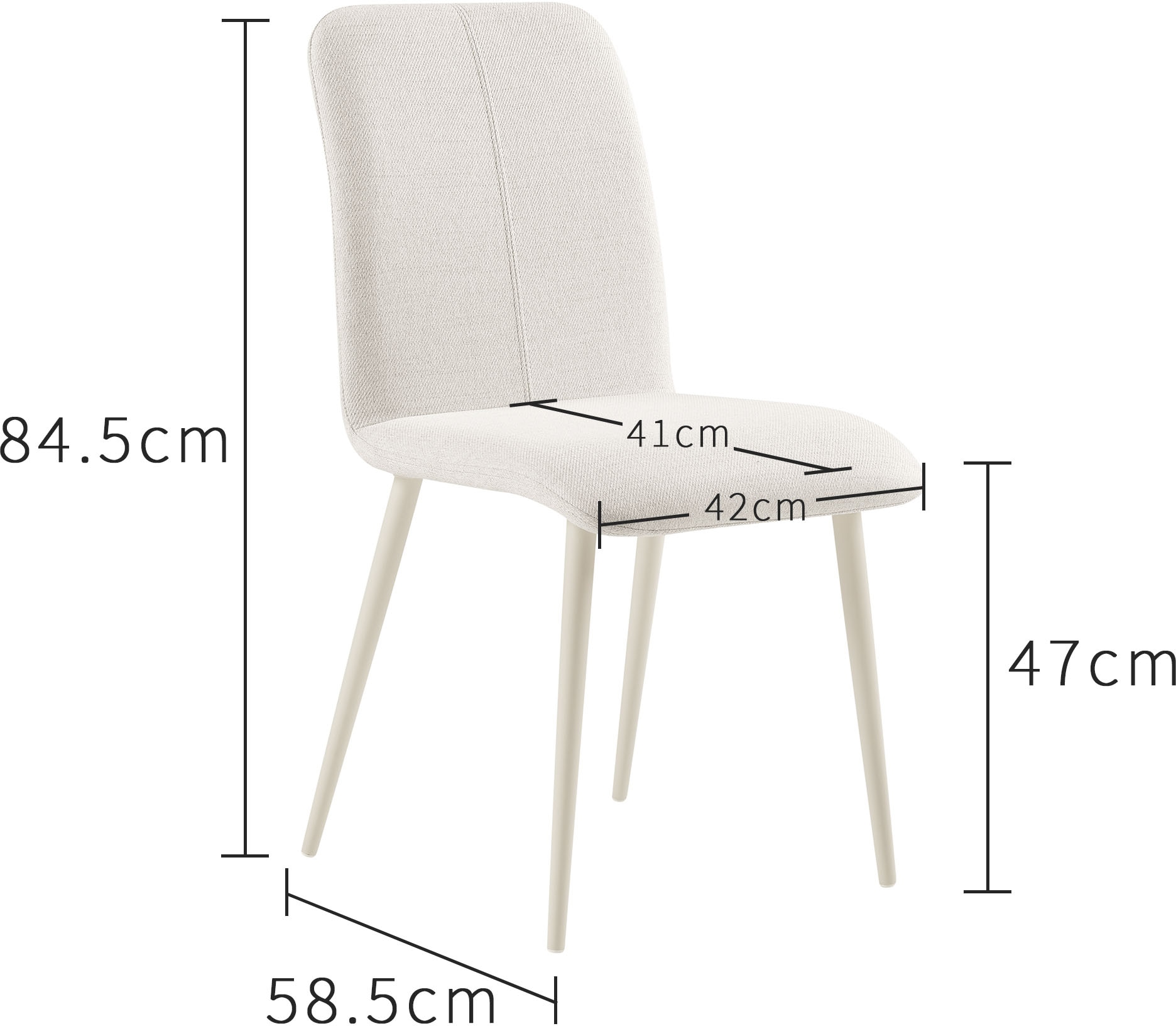 GOODproduct Ensemble de salle à manger »Kryce« Set, 120 cm Esstisch + 2 Stühle + Bank, 4 cuis tlg. Strukturstoff, robustem Metallgestell, Tischplatte aus Sinterstein