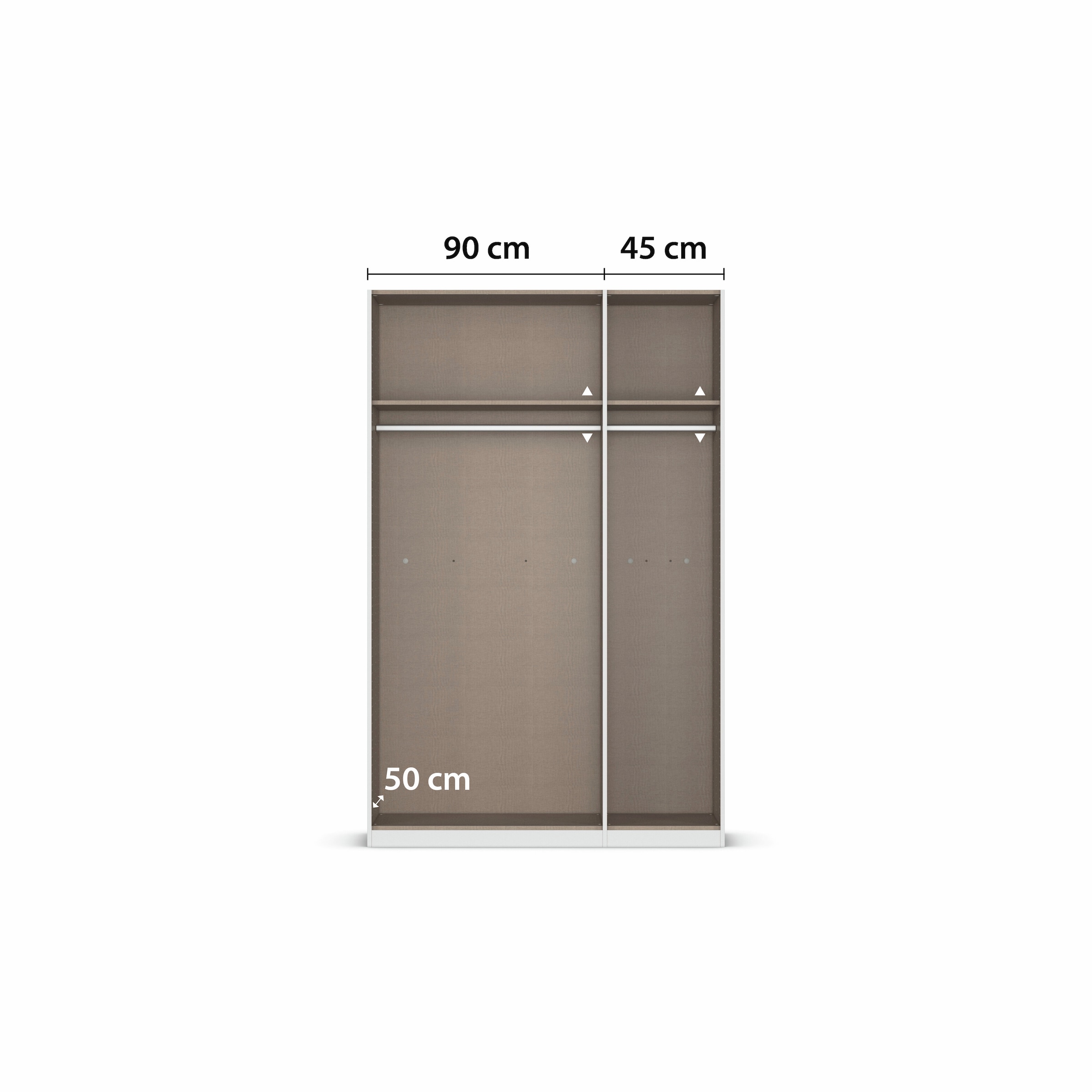 GOODproduct Kleiderschrank »Schrank Möbel Schlafzimmer Garderobe Mietswohnung WELTNEUHEIT NYLLA« PATENTIERTES SCHNELLMONTAGESYSTEM mit Glasrahmentüren MADE IN GERMANY