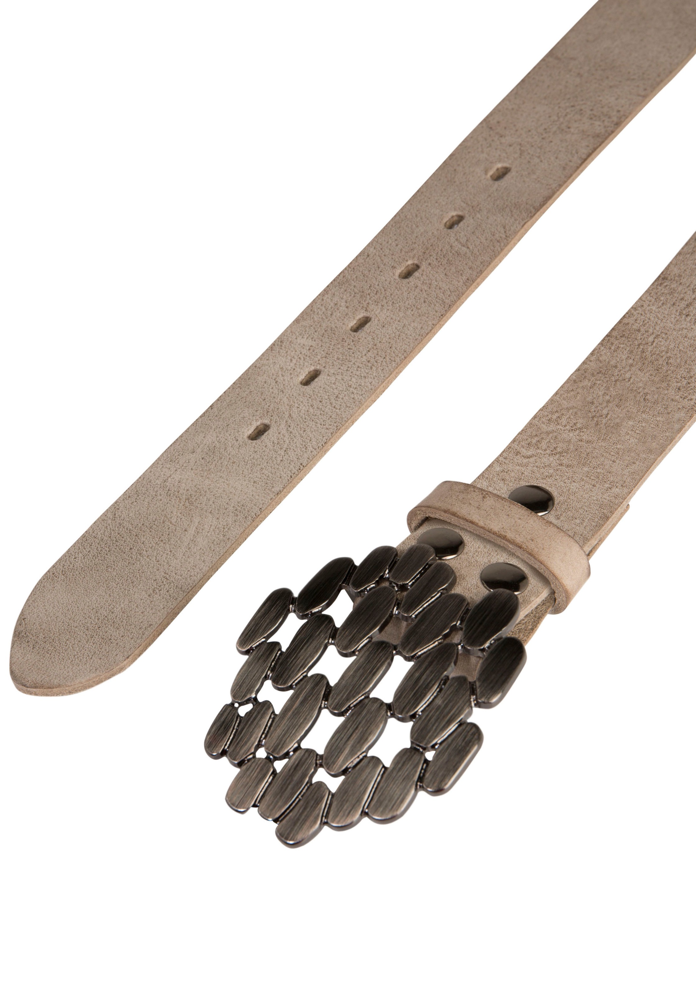 RETTUNGSRING by showroom 019° Ceinture en cuir mit austauschbarer Schliesse »Steine«