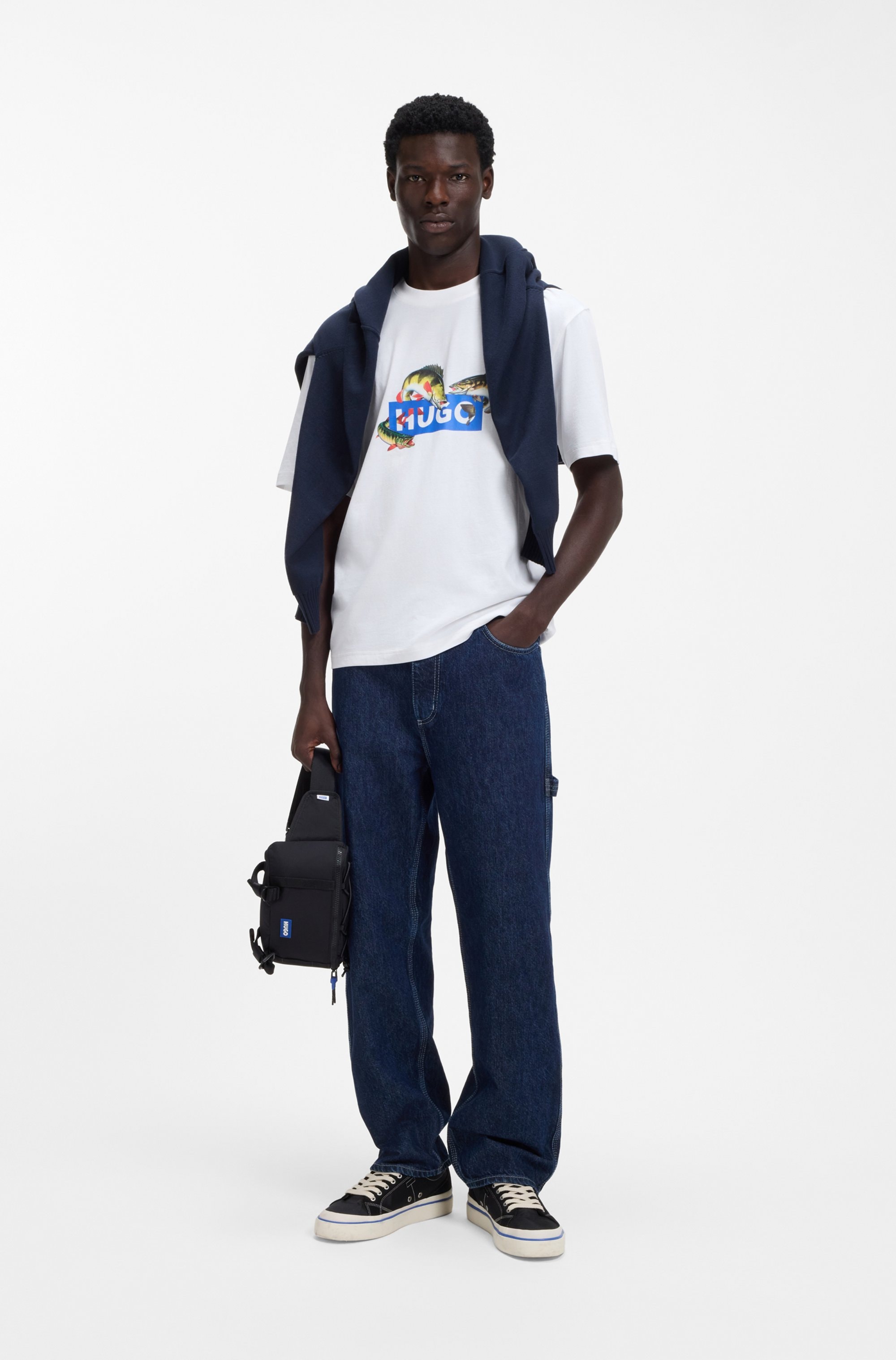 HUGO T-Shirt Regular Fit, Rundhalsausschnitt