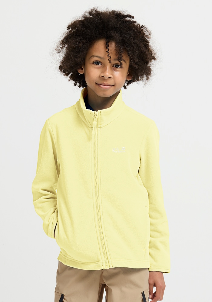 Jack Wolfskin Fleecejacke »TAUNUS 100 FZ K« winddicht, wasserabweisend, mit Kinnschutz, atmungsaktiv
