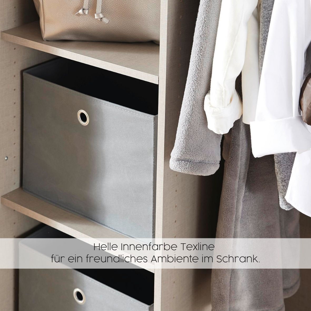 rauch Mehrzweckschrank »Garderobe Kleiderschrank Schrank Schuhschrank Putzschrank MINOSA« Breiten 47/69/91/136 cm, Höhen 197/210 cm,  In 4 Breiten mit vielen Einlegeböden für viel Stauraum MADE IN GERMANY