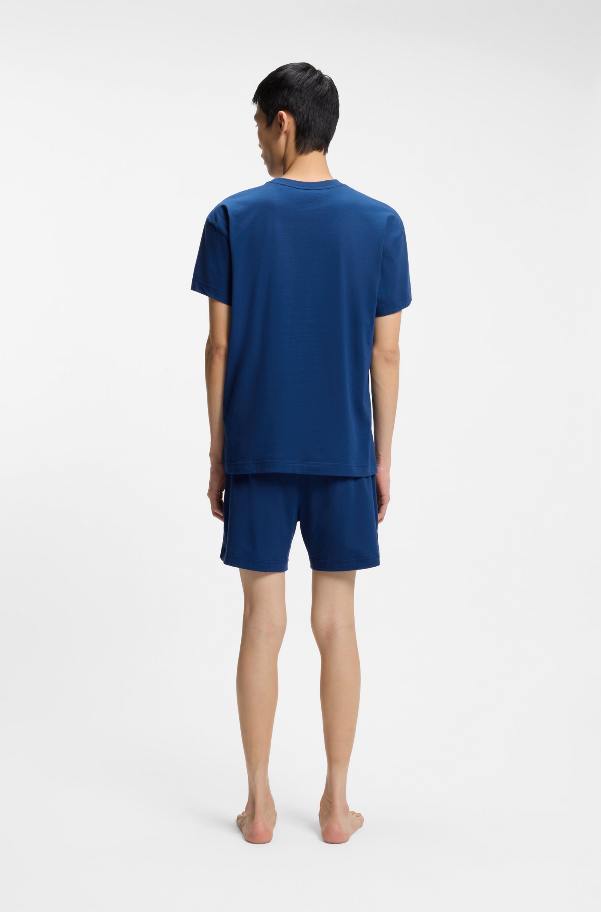 HUGO Underwear Pyjama »GALAXY SHORT SET« Ensemble, 2 avec écusson HUGO, coton stretch, coupe régulière