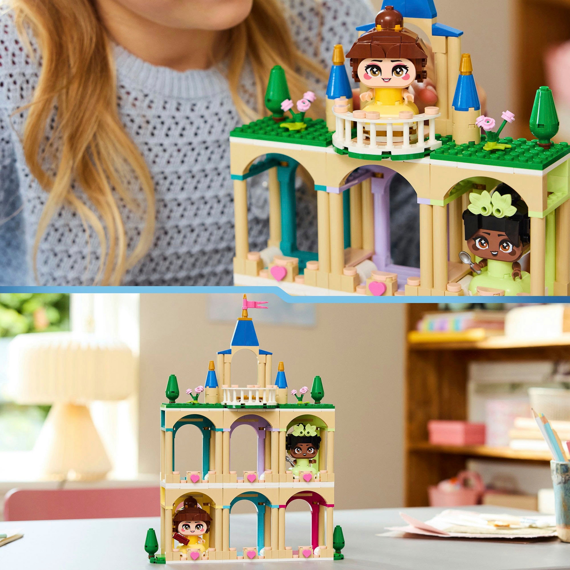 LEGO® Pions de construction »Die Mini-Prinzessinnen Belle und Tiana mit ihrem Schloss (43291)« LEGO Disney Princess; Made in Europe
