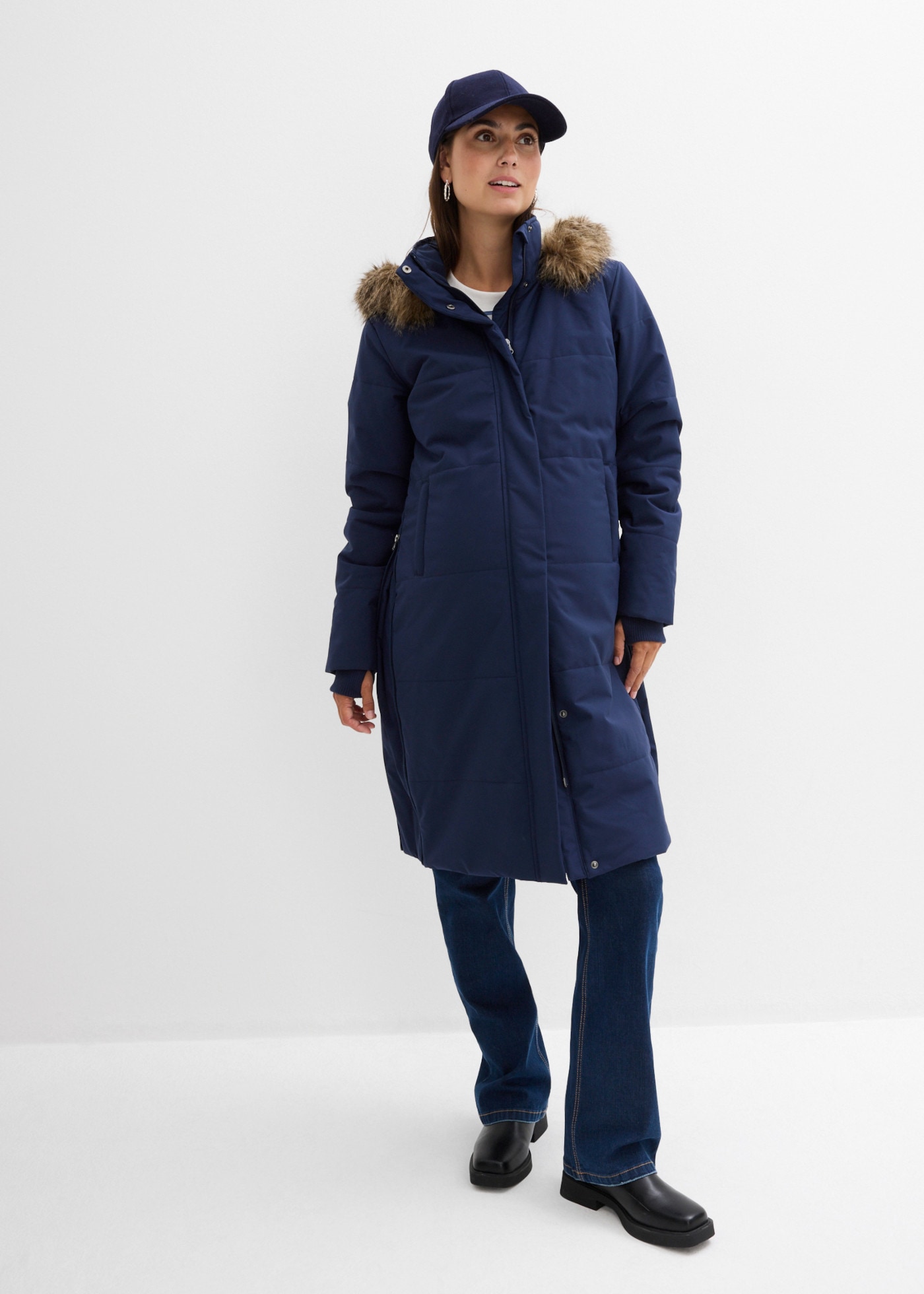 bonprix Manteau de grossesse avec insert porte-bébé, résistant à la pluie et au vent