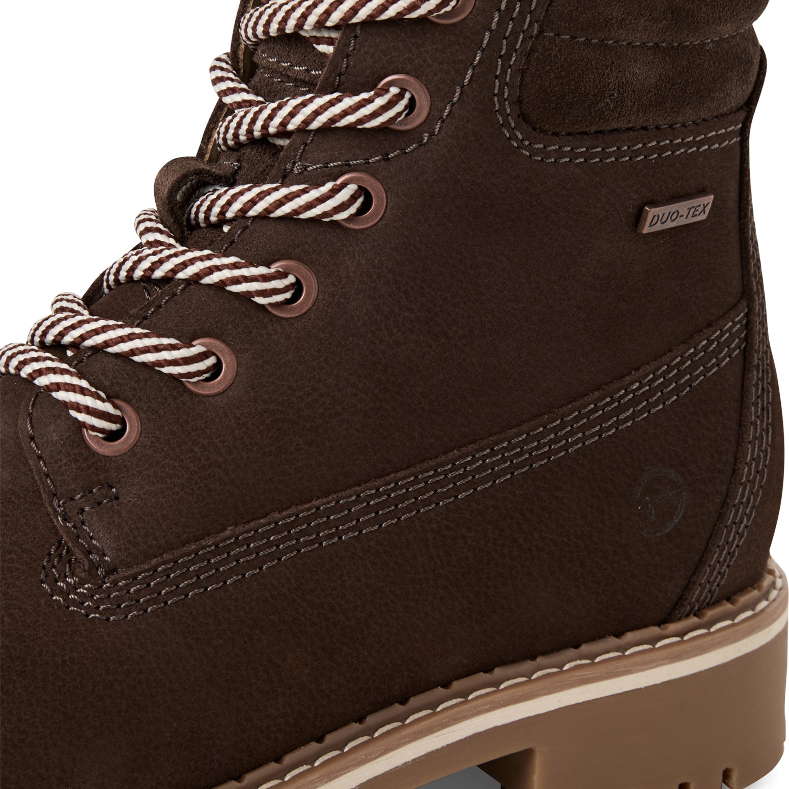 Tamaris Bottes d'hiver  à talon bloc, bottine à lacets avec équipement DUO-TEX