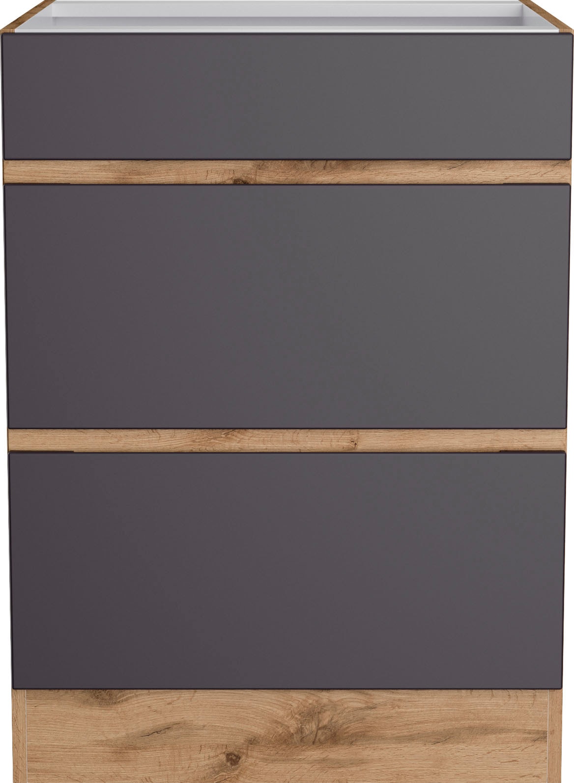 KOCHSTATION Armoire d'encastrement pour table de cuisson »KS-Riesa« Largeur 60 cm, façades MDF