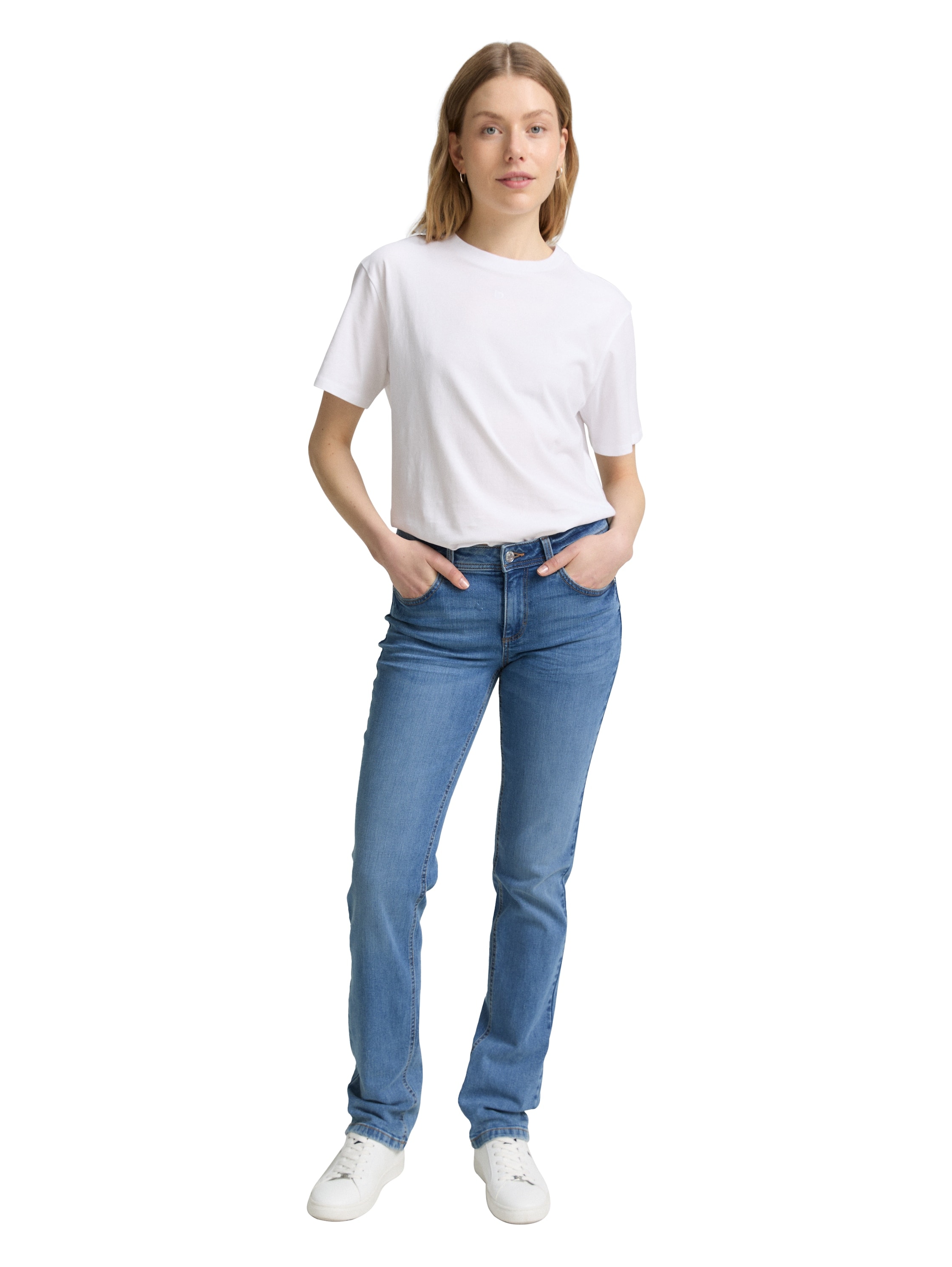 TOM TAILOR Jeans droit »Alexa - Straight« in 5-Pocket-Form