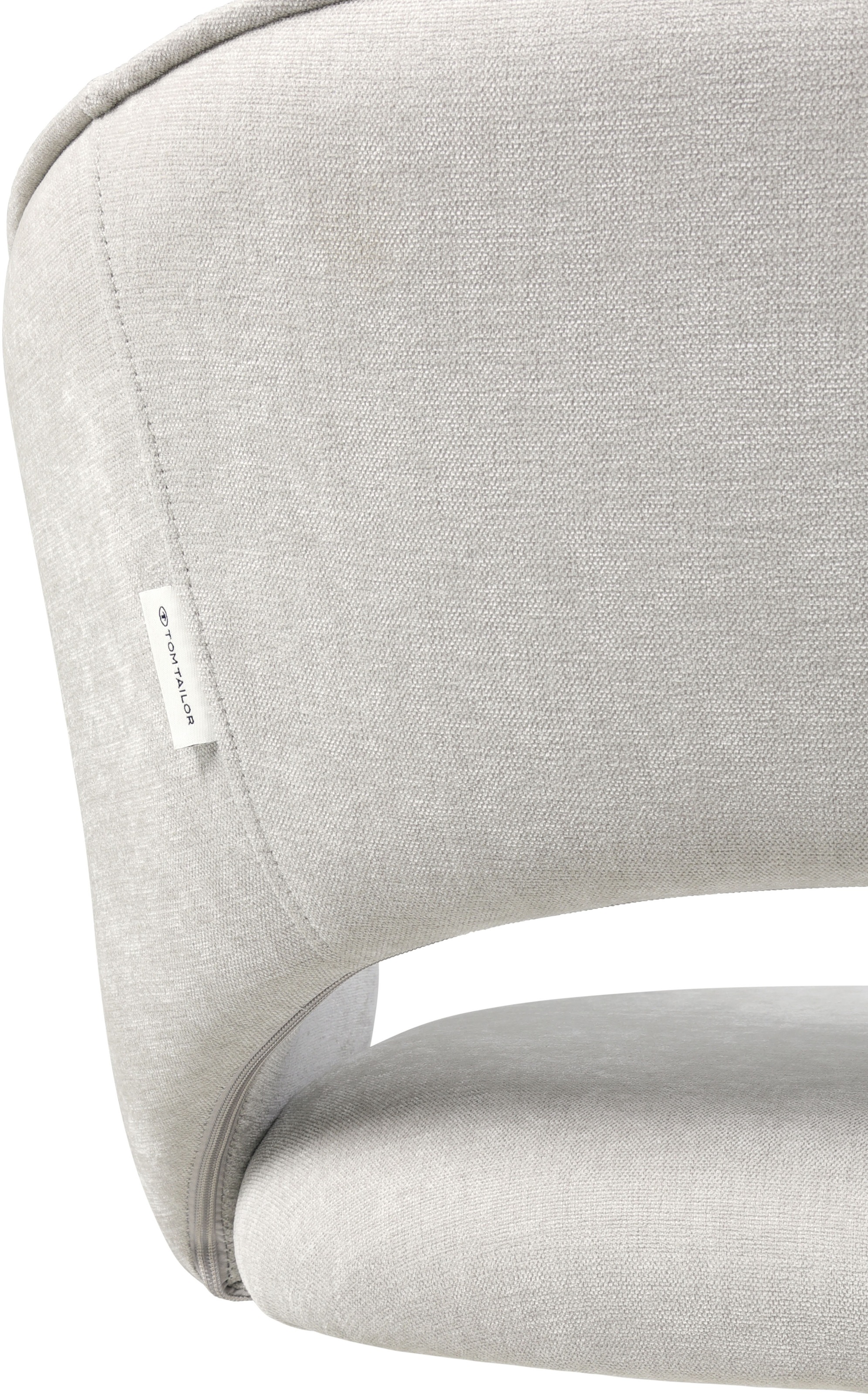 TOM TAILOR HOME Armlehnstuhl »CURVY ARMCHAIR« (Set) 2 Stk.mit Armlehnen, drehbar, Rückholfunktion, Rückenausschnitt