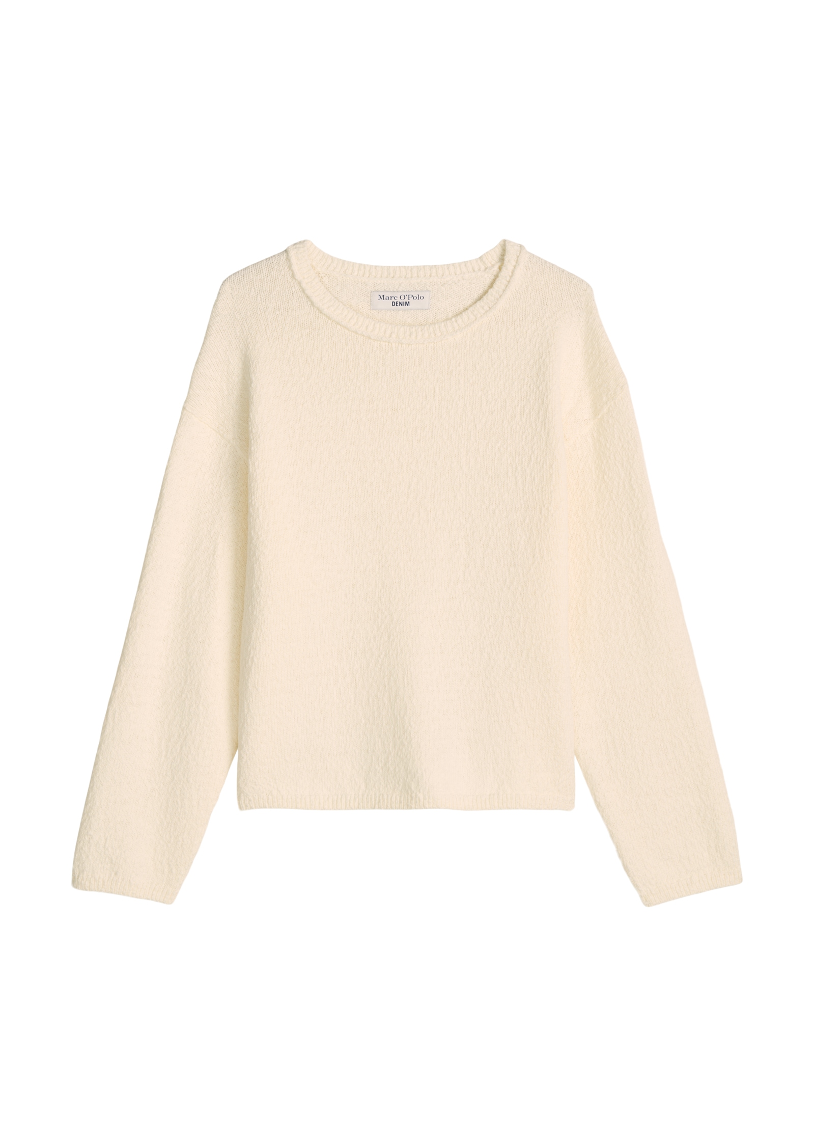 Marc O'Polo DENIM Pull à col rond coupe régulière en fil coton slub