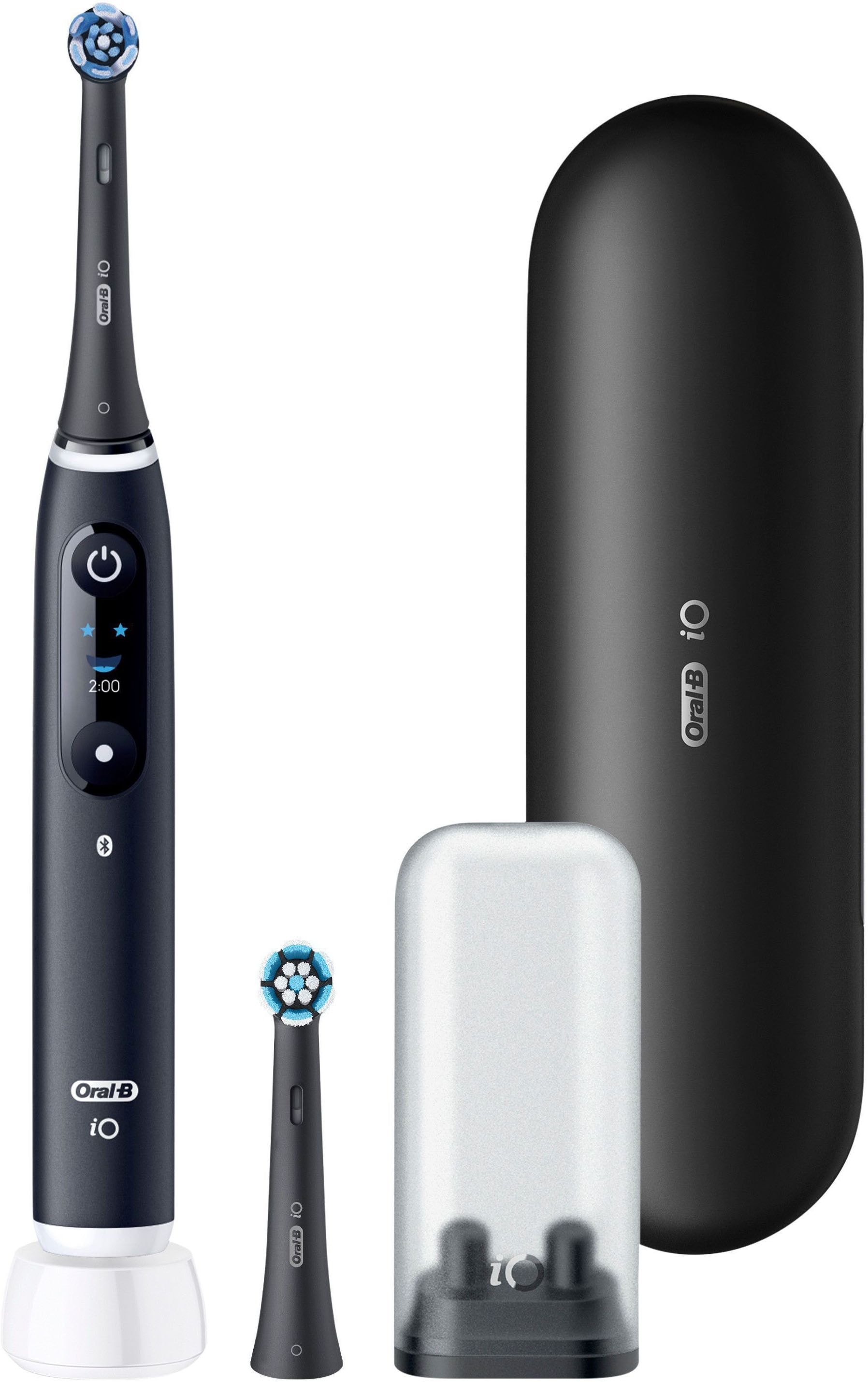 Oral-B Brosse à dents électrique »iO 6« 2 cuis Aufsteckbürsten avec technologie magnétique, écran, 5 modes de brossage, étui de voyage