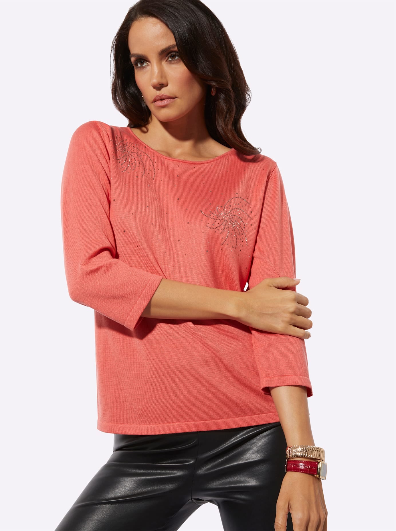 creation L Pull à manches courtes »Lyocell-Viskose-Pullover«