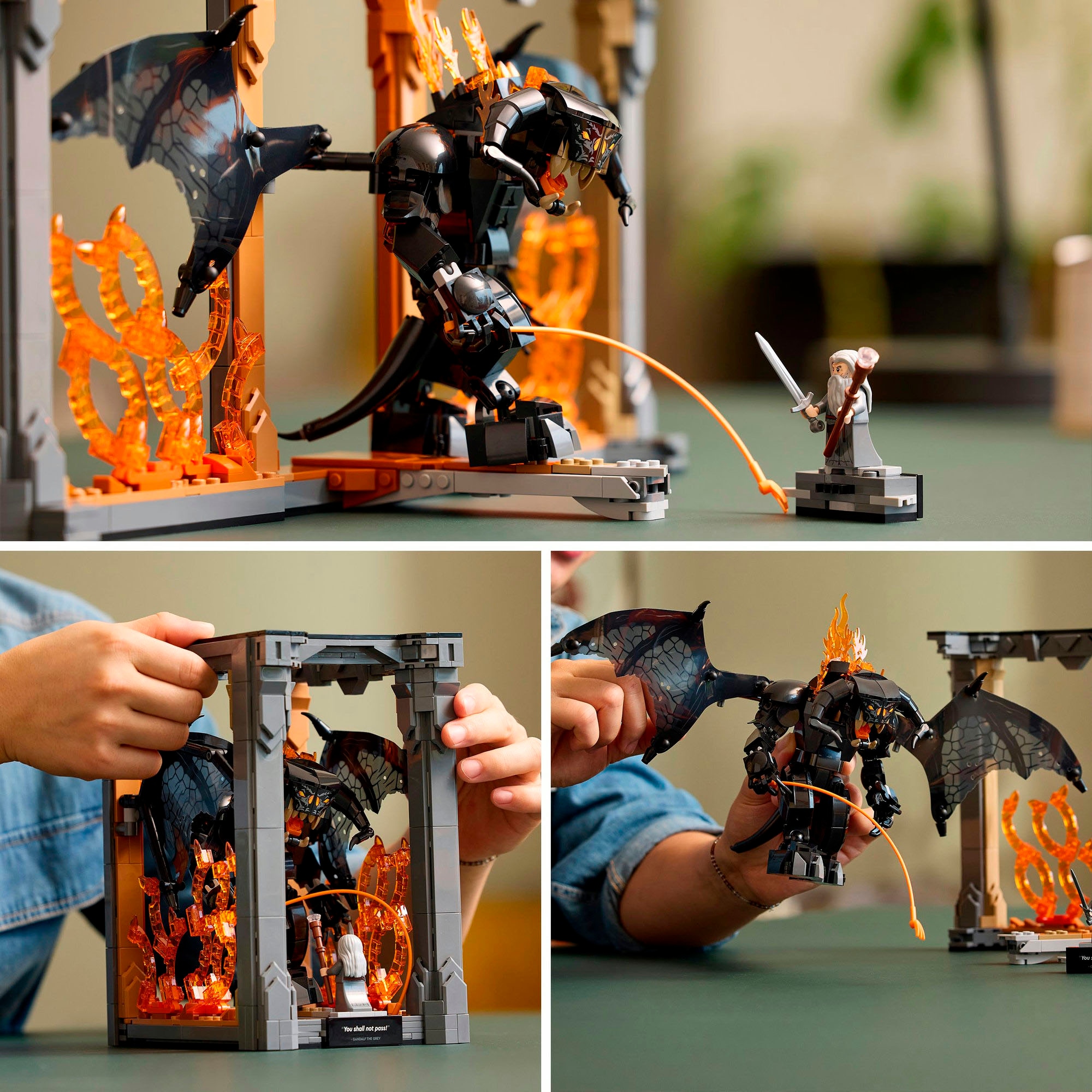 LEGO® Pions de construction »Der Herr der Ringe: Balrog Bücherstütze (10367), LEGO Icons« Made in Europe