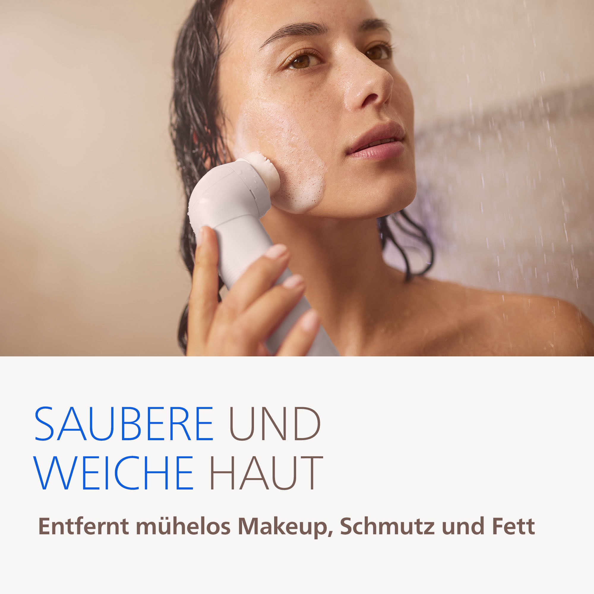 Philips Épilateur »Series 9900 BRE738/00« 4 cuis Aufsätze Nass-und Trockenfunktion, inkl.Gesichtsreinigungsbürste