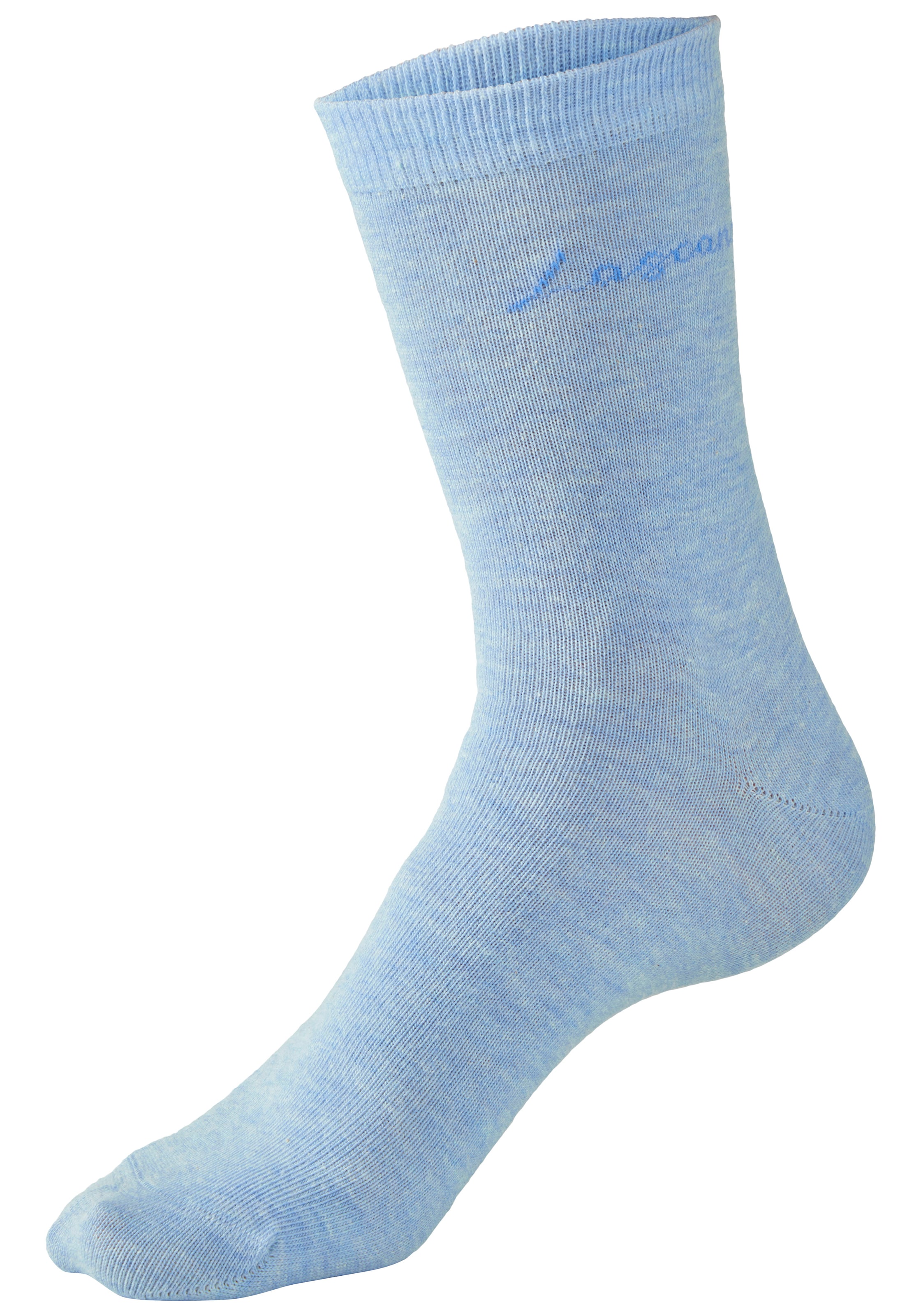 LASCANA Chaussettes basiques »für Damen mit eingestricktem Markenlogo« Boîte, 7 cuis tlg. dans une jolie boîte cadeau