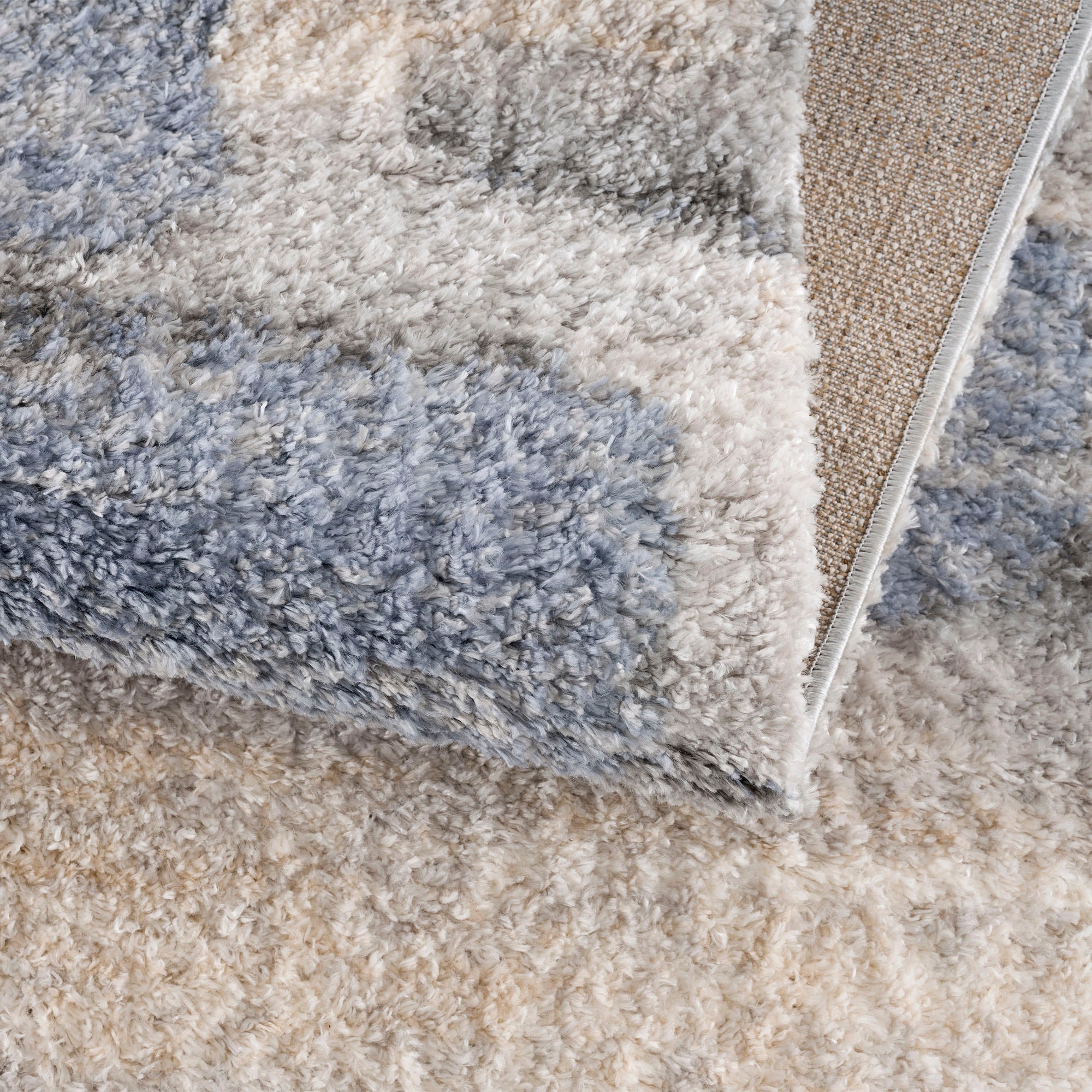 Sanat Hochflor-Teppich »Versay 1506« rechteckig 45 mm Höhe Wohnzimmer, Langflor, Shaggy Teppich