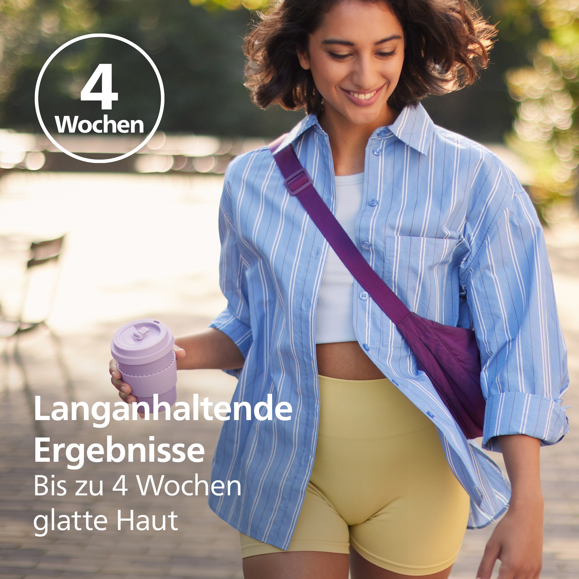 Philips Epilierer »Series 4000« 2 Stk. Aufsätze kompakter Epilierer mit Kabel und LED-Licht, inkl. Massageaufsatz