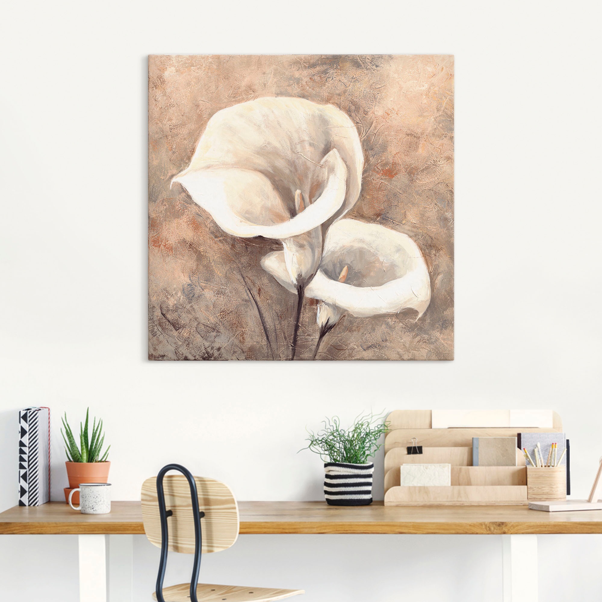 Artland Tableau sur toile »Klassische Callas« 1 cuis tlg. auf Holzrahmen gespannt