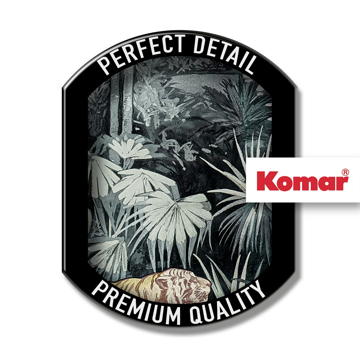 Komar Leinwandbild »Creeping Tiger - Grösse 40 x 90 cm« Natur 1 Stk. tlg. Keilrahmenbild mi Echtholzrahmen