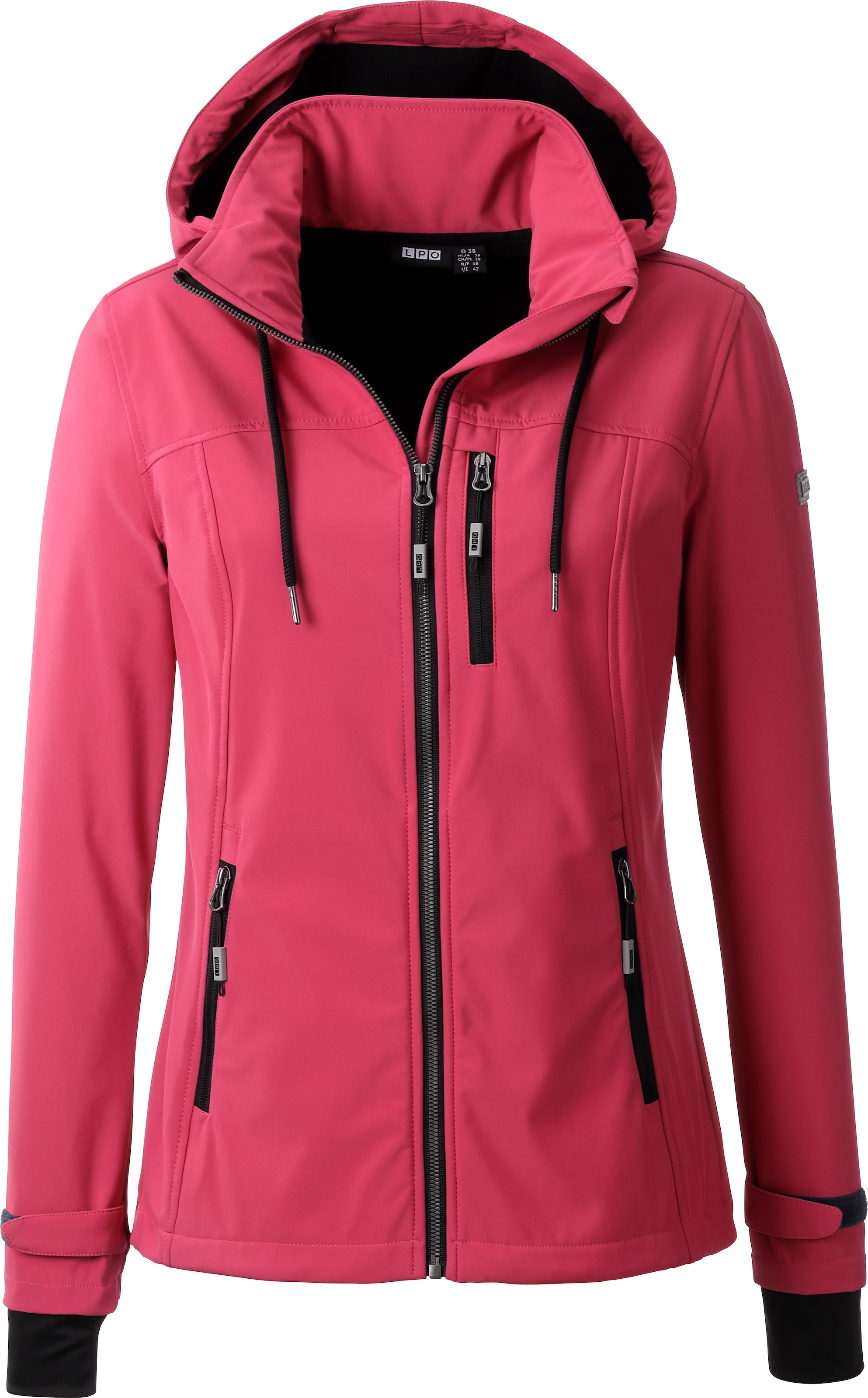 DEPROC Active Softshelljacke »DECORAH PEAK V WOMEN« mit abnehmbarer Kapuze