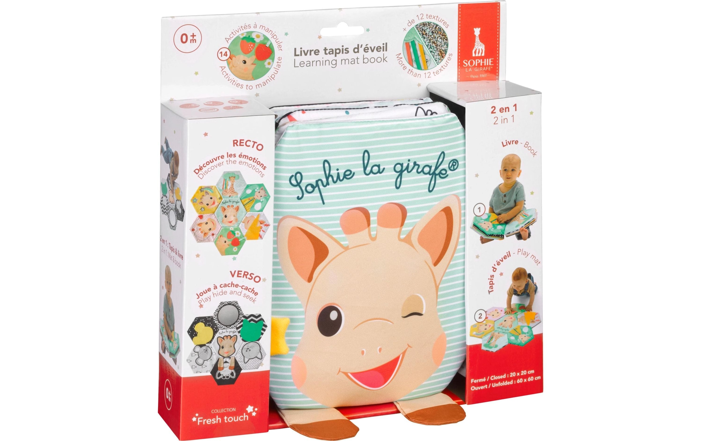 SOPHIE LA GIRAFE Spielmatte »Buch Spielmatte 27 x 27.5 cm«
