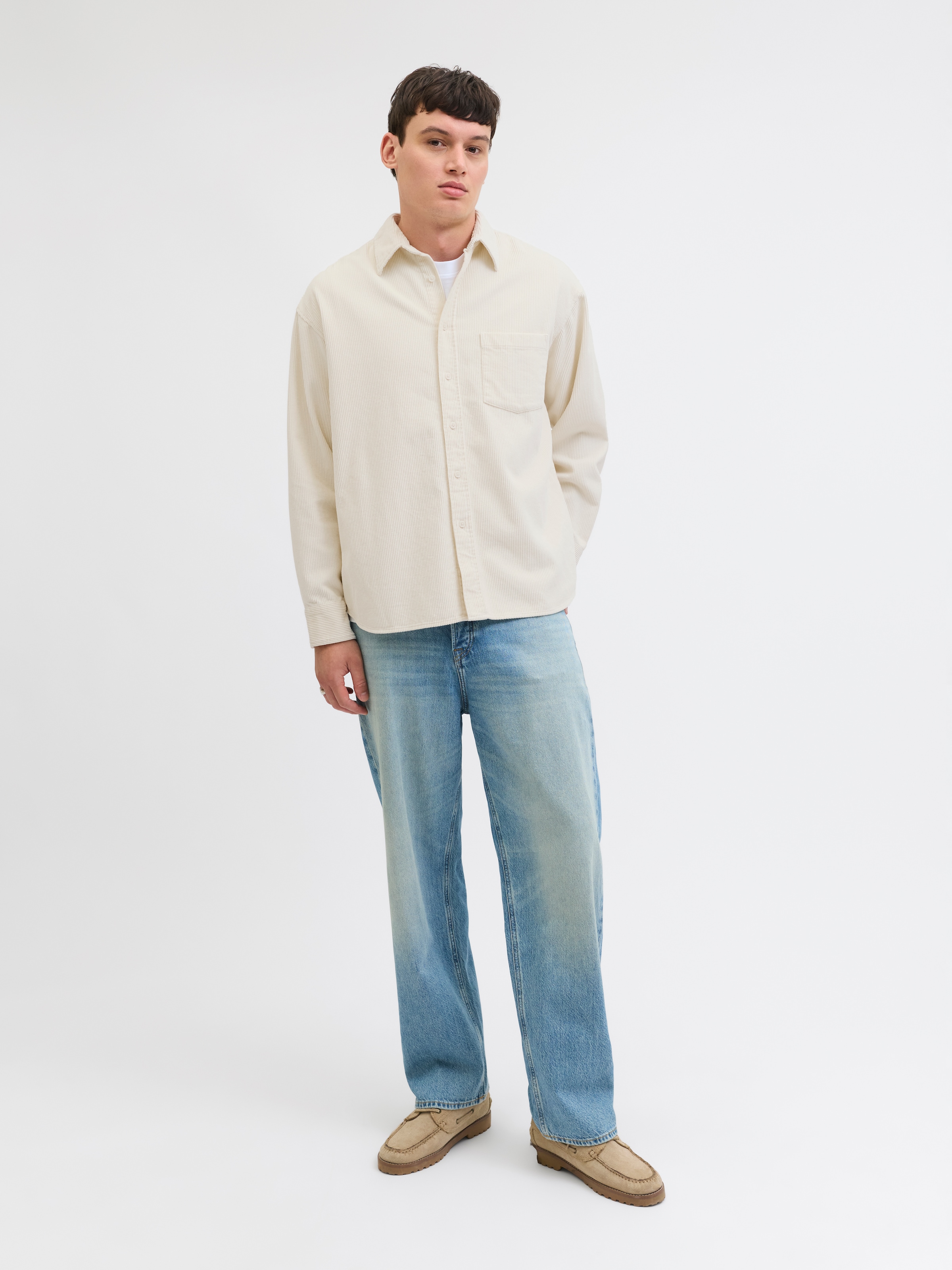 Jack & Jones Langarmhemd »JORINWOOD OVERSIZED CORD SHIRT LS«