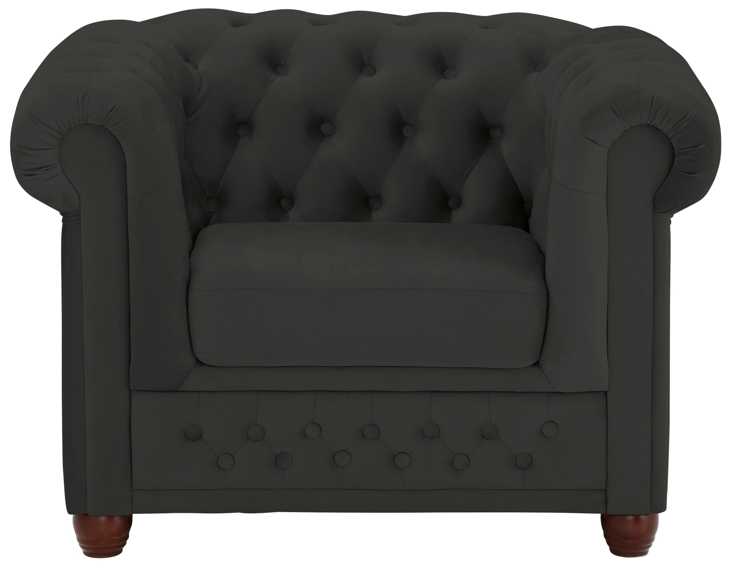 Home affaire Chesterfield-Sessel »New Castle Sessel« hochwertige Knopfheftung, B/T/H: 104/86/72 cm